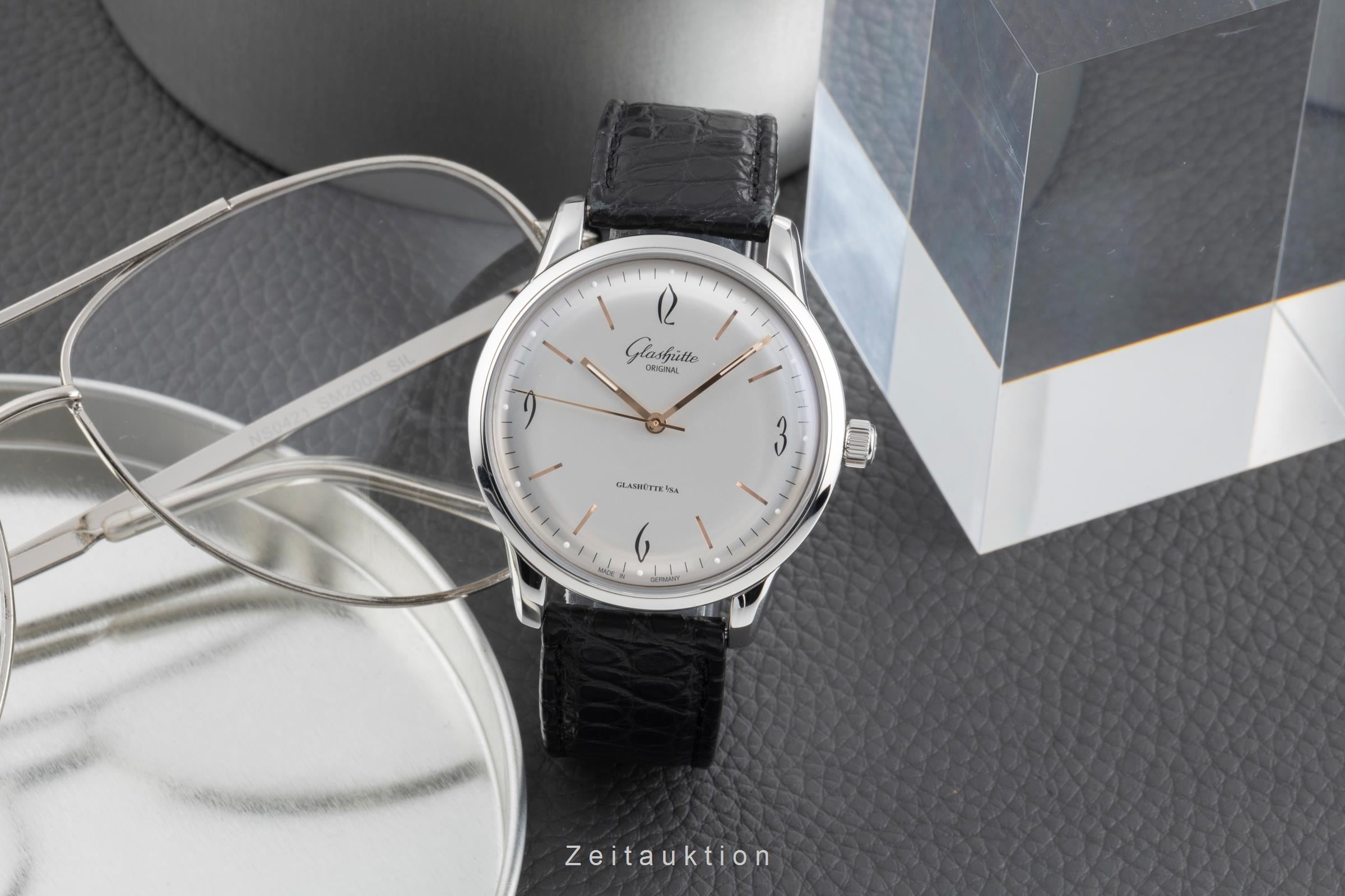 Glashütte Sixties acciaio automatismo orologio da uomo 1-39-52-01-02-04 LP: 7100EUR  [2504746]