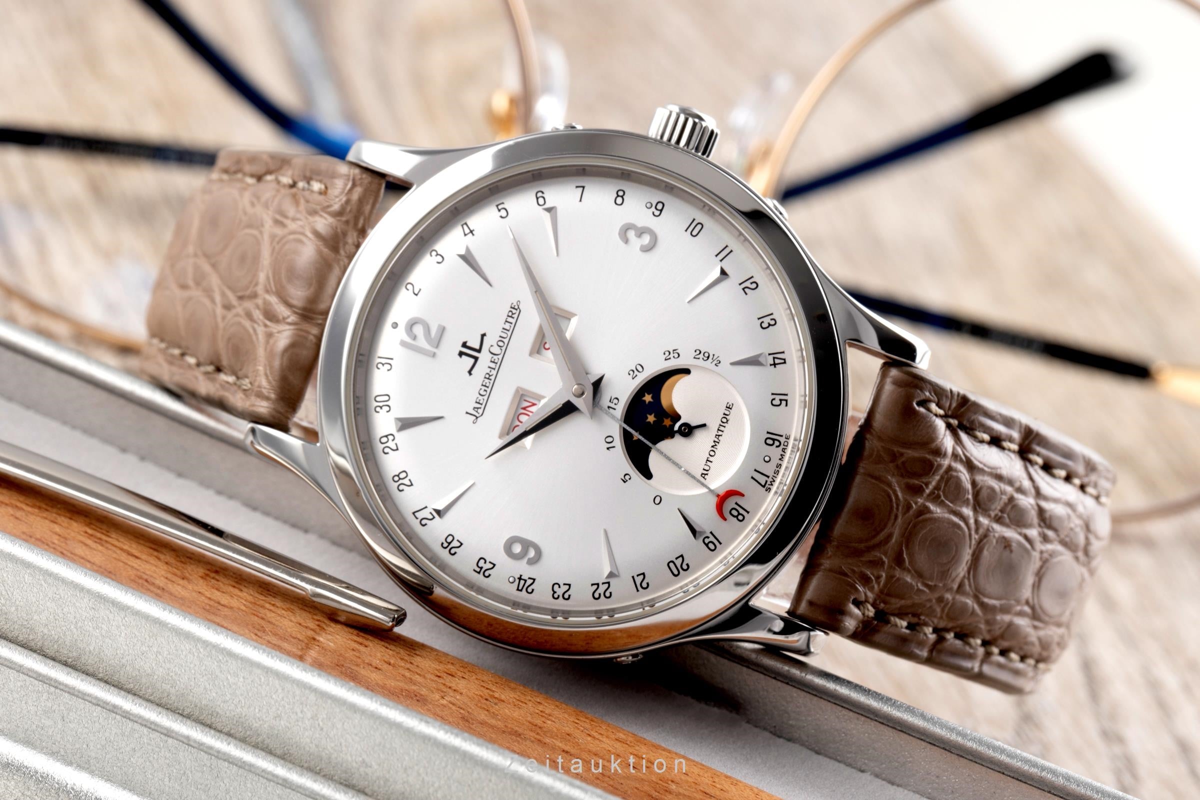 Jaeger LeCoultre Master Calendar acero automático reloj para caballeros Q143842D ,140.8.98.S  [2504747]