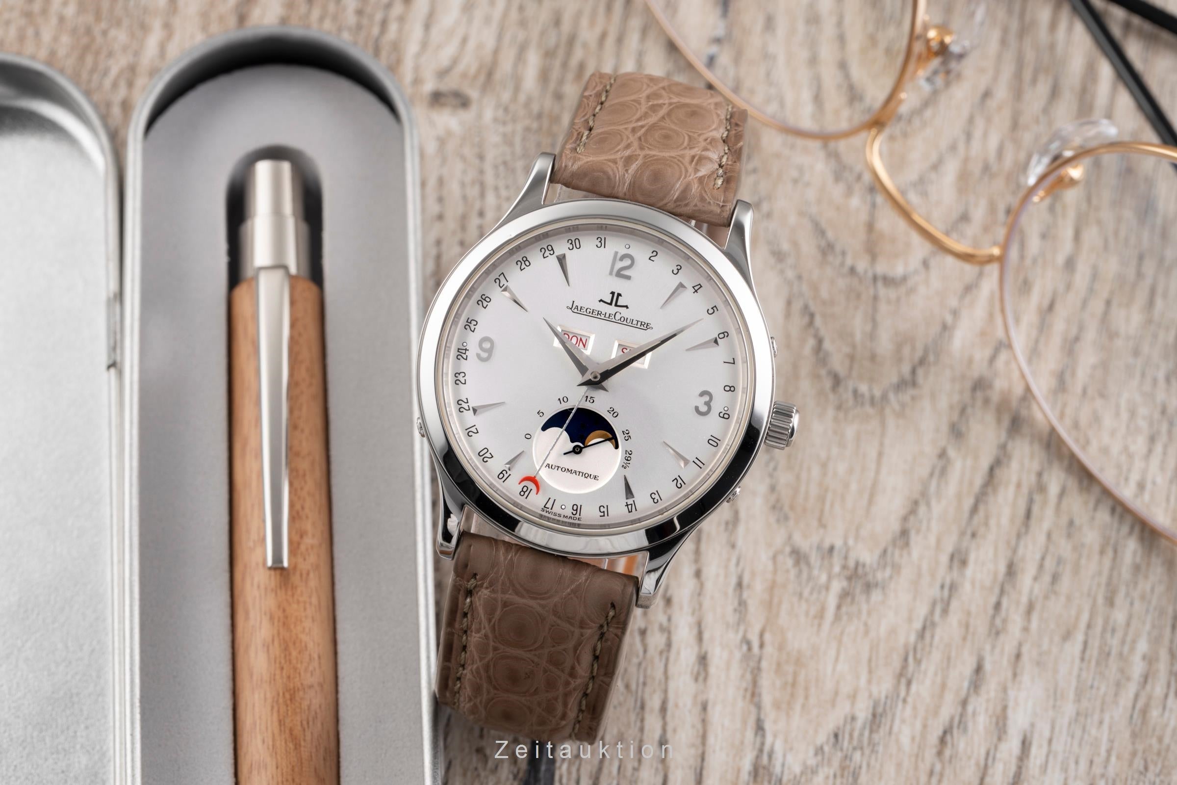 Jaeger LeCoultre Master Calendar acero automático reloj para caballeros Q143842D ,140.8.98.S  [2504747]