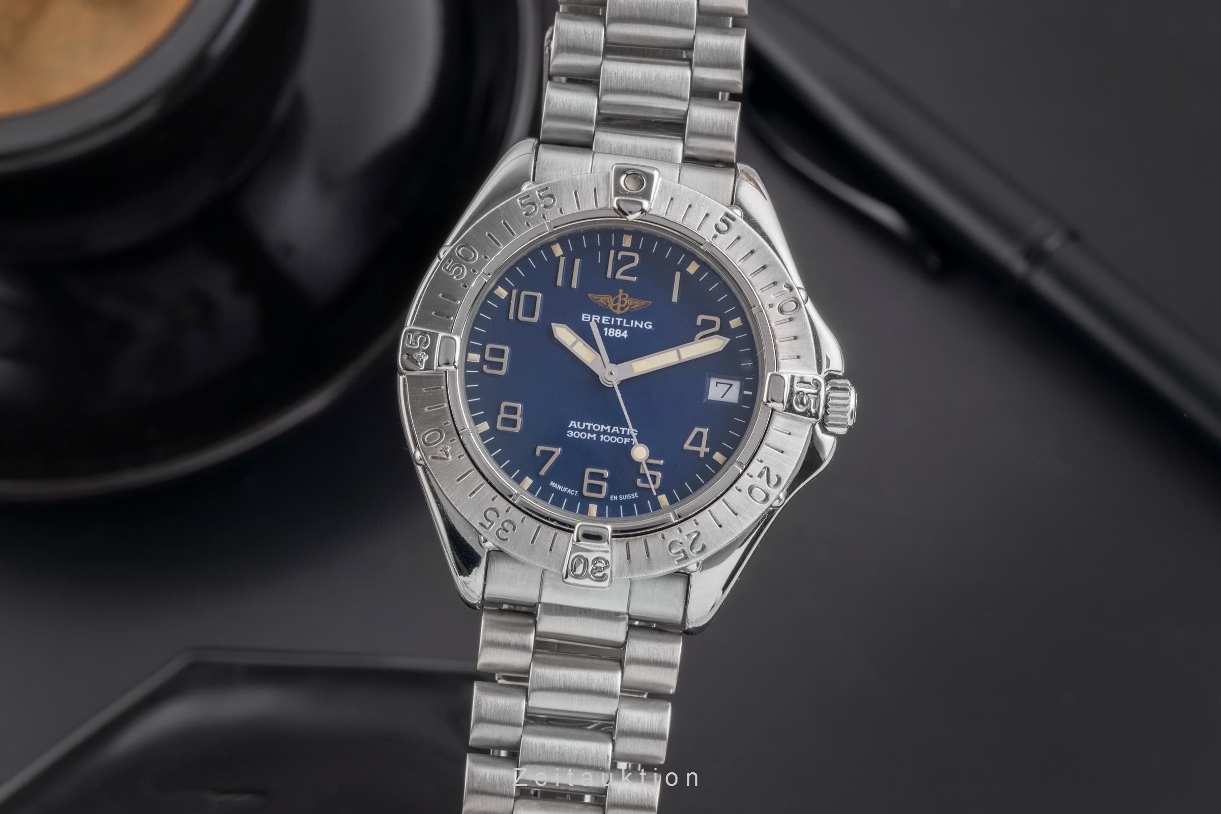 Breitling Colt 300M Automatik Datum Edelstahl Herrenuhr Ref. A17035  [2504749]