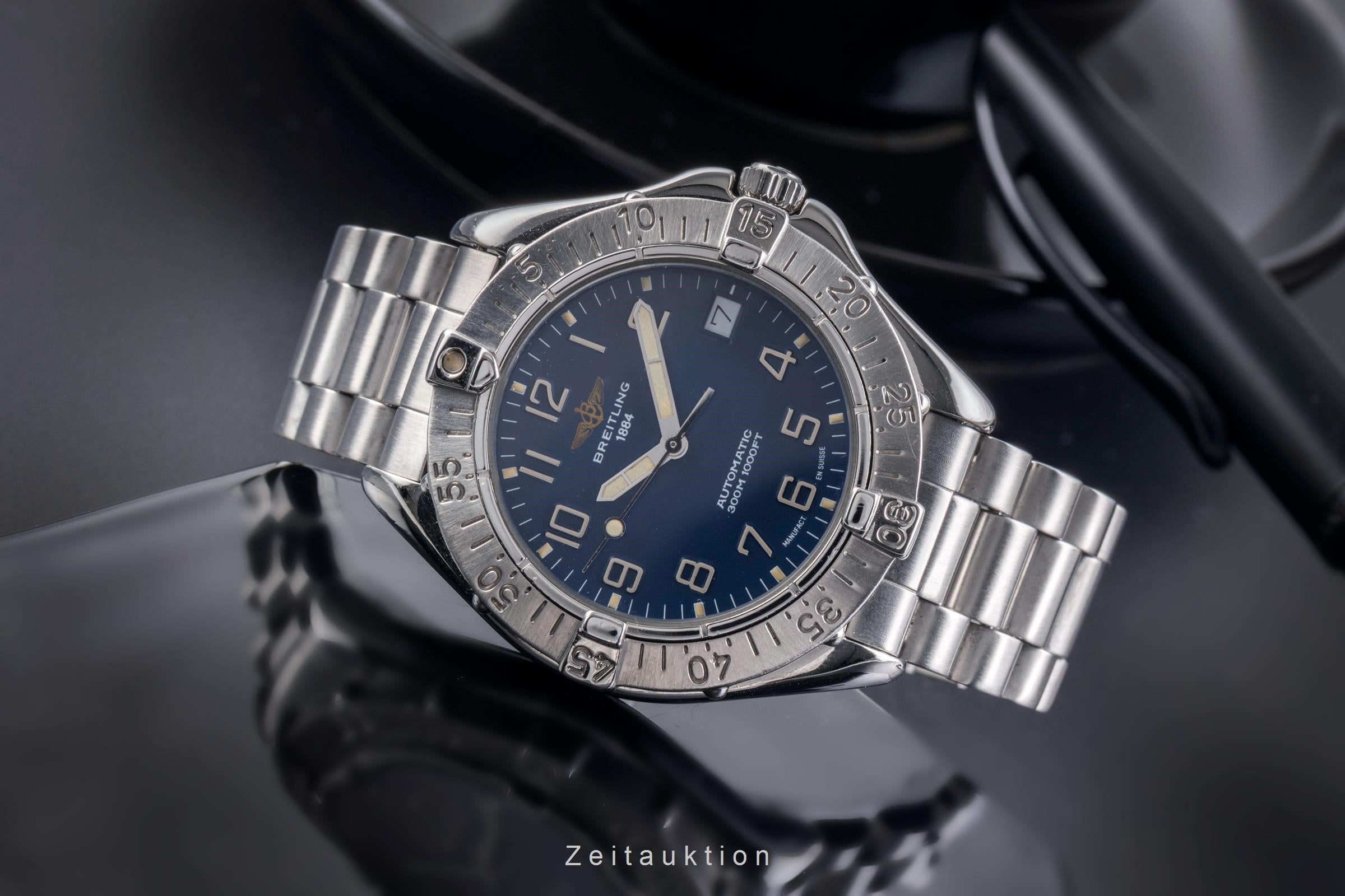 Breitling Colt 300M Automatik Datum Edelstahl Herrenuhr Ref. A17035  [2504749]