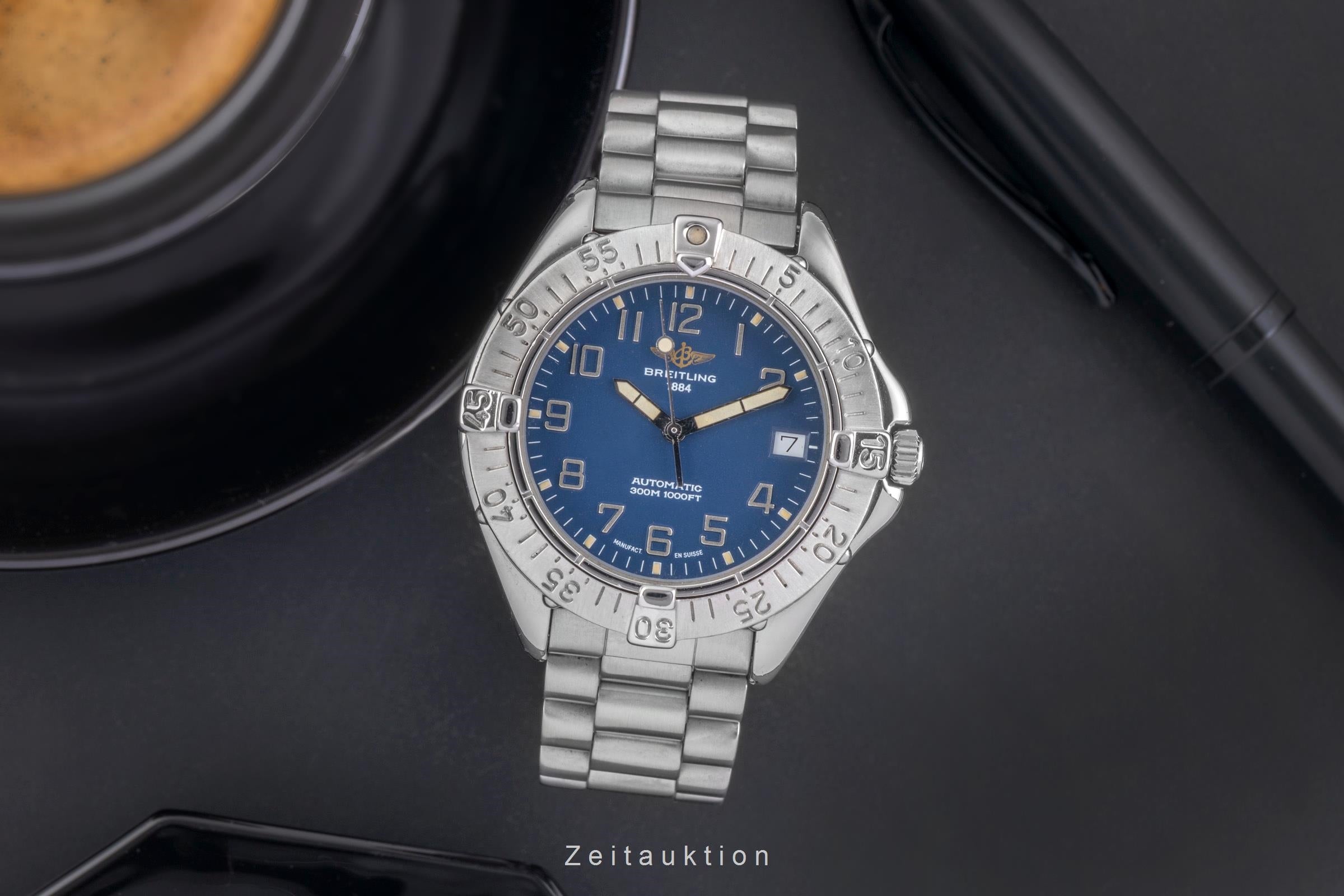 Breitling Colt 300M Automatik Datum Edelstahl Herrenuhr Ref. A17035  [2504749]