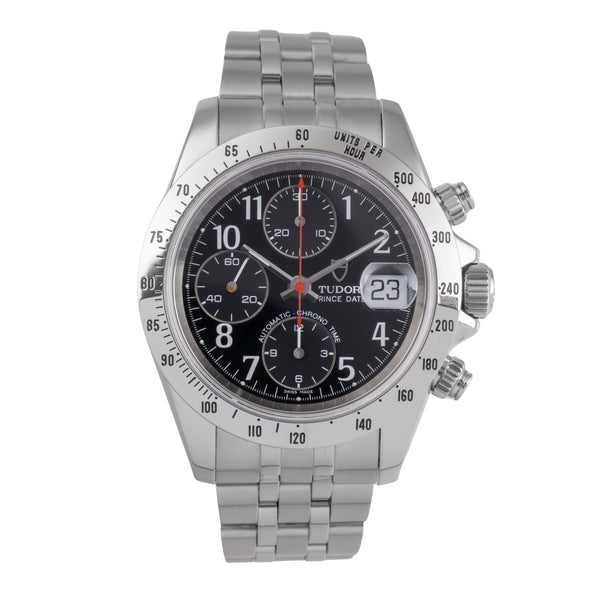 Tudor Prince Date chronographe acier automatique montre pour hommes 79280P  [2504751]