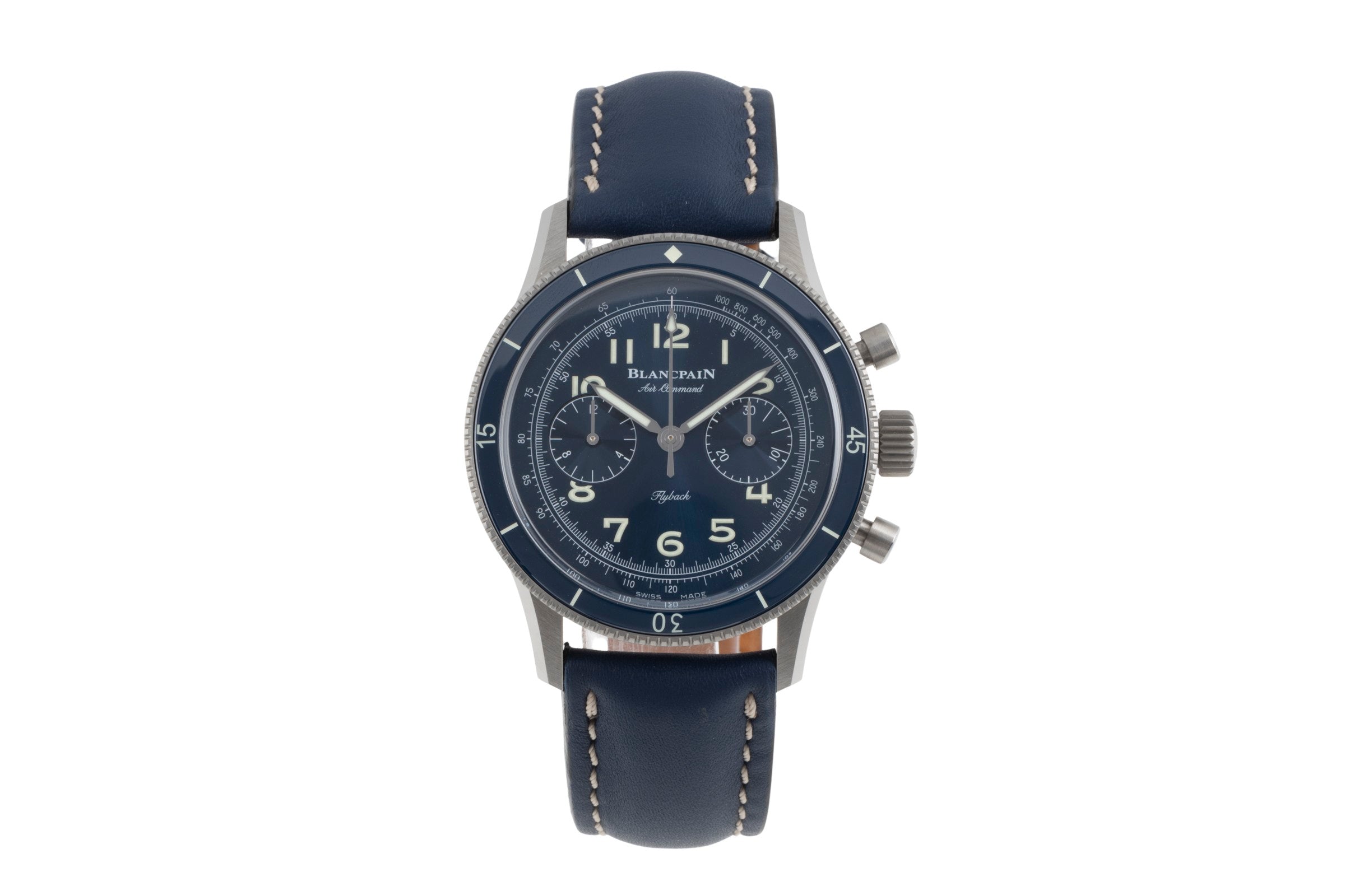 Blancpain Air Command chronograph titanium automatic men's watch AC02-12B40-63B LP: 22050EUR  [2504752]