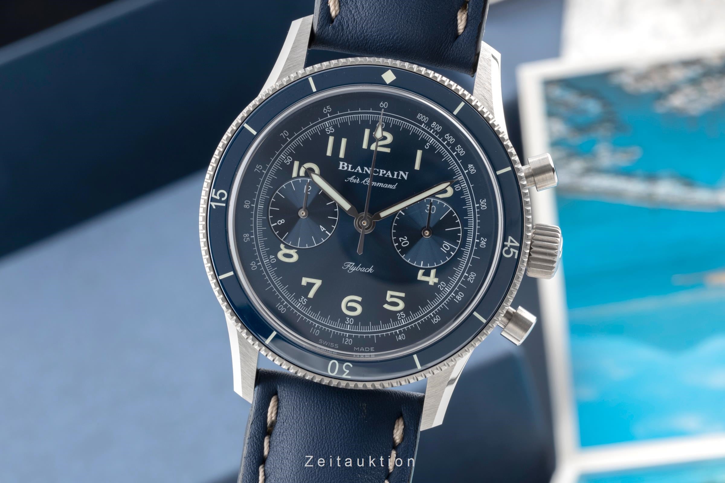 Blancpain Air Command chronograph titanium automatic men's watch AC02-12B40-63B LP: 22050EUR  [2504752]