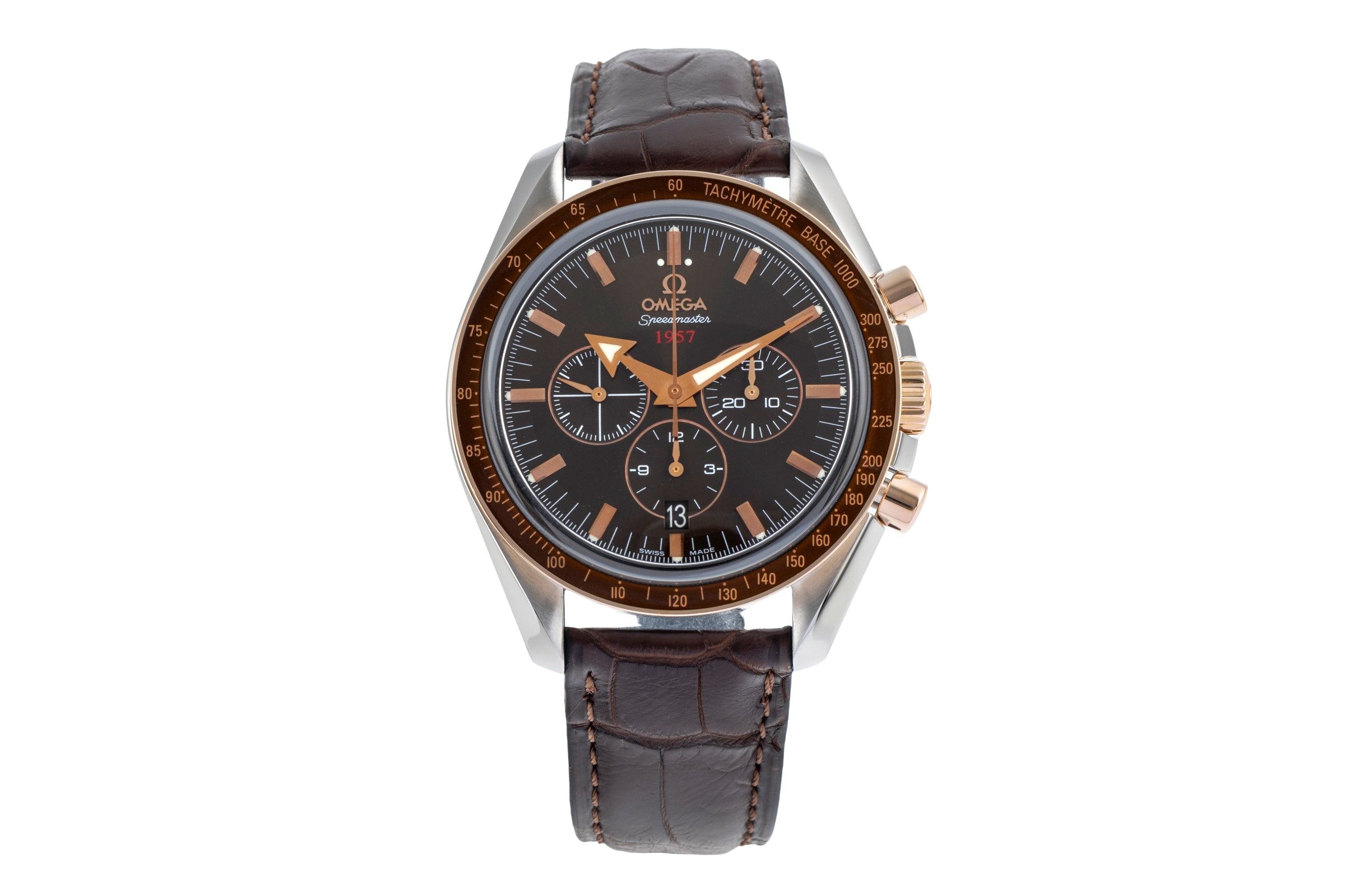 Omega Speedmaster chronographe acier / or  automatique montre pour hommes 321.93.42.50.13.001  [2504754]