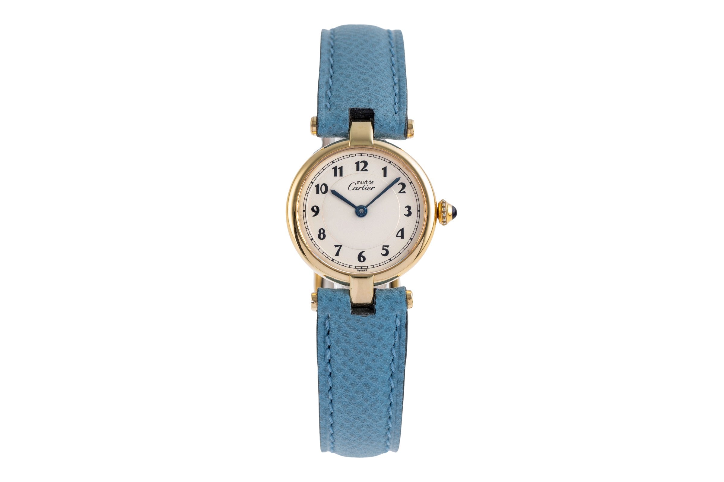 Cartier must Vendome Louis Cartier SM Vermeil 925 Silber Ref. W1002354 590004 [2504756]