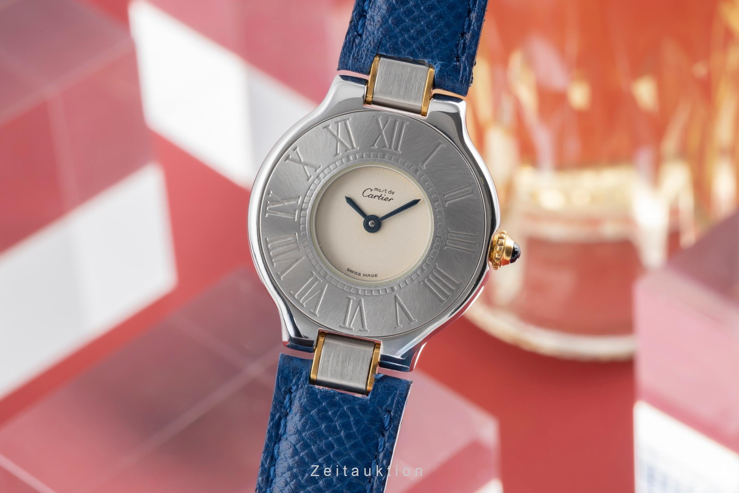 Cartier Must De Cartier 21 acier / doré quartz montre pour femmes W10051F4  [2504757]