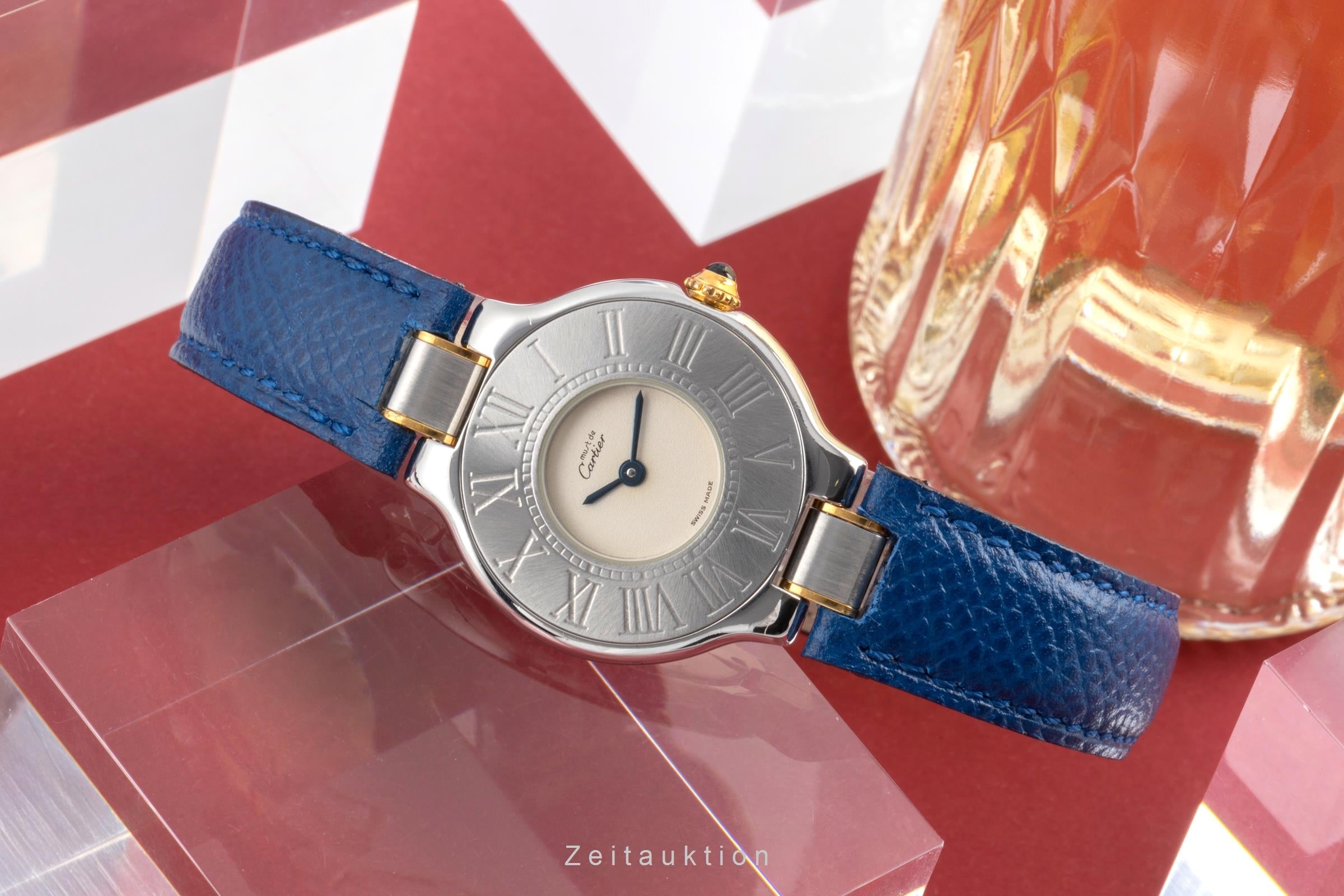 Cartier Must De Cartier 21 acero / banado en oro cuarzo reloj para damas  W10051F4  [2504757]