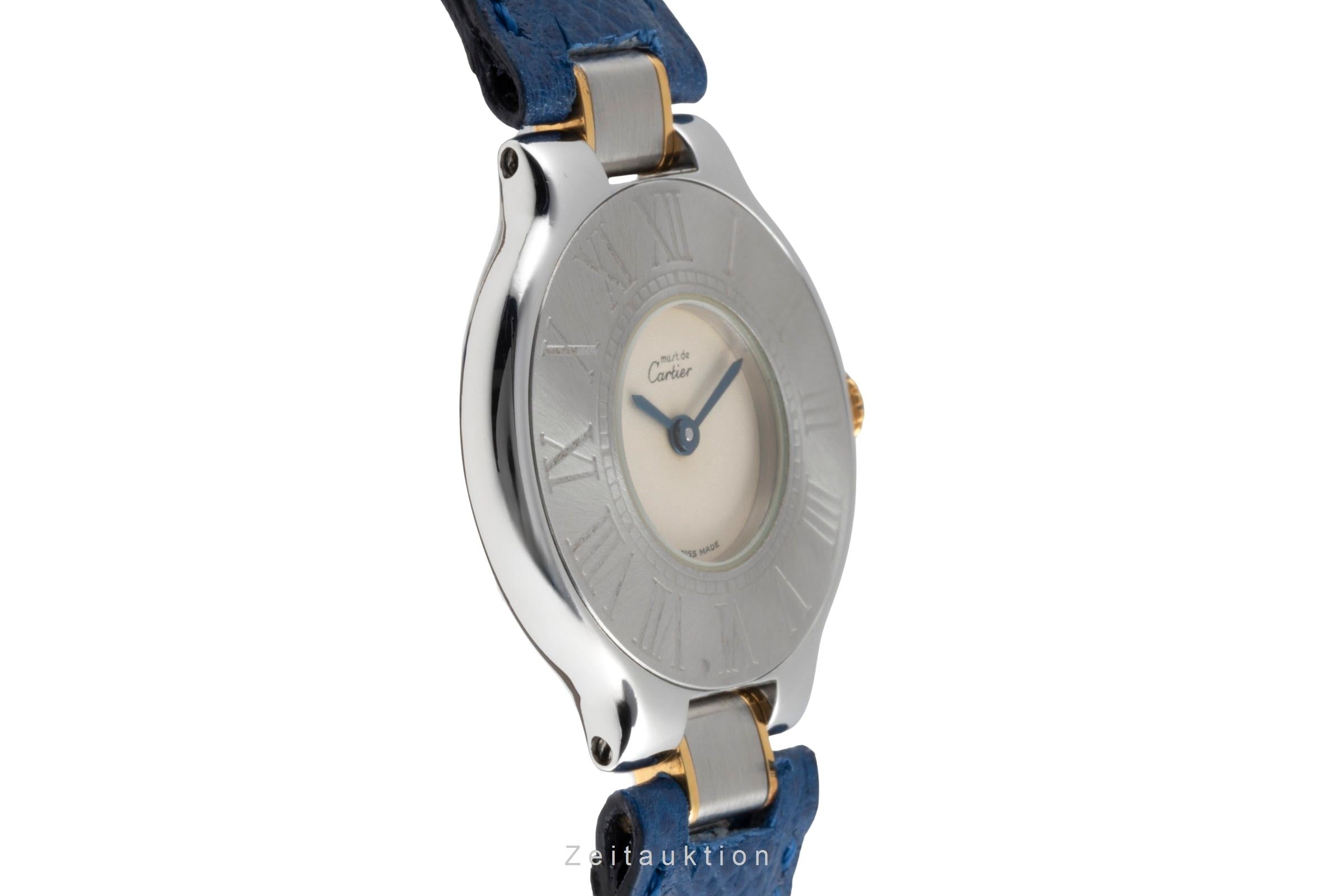 Cartier Must De Cartier 21 acero / banado en oro cuarzo reloj para damas  W10051F4  [2504757]