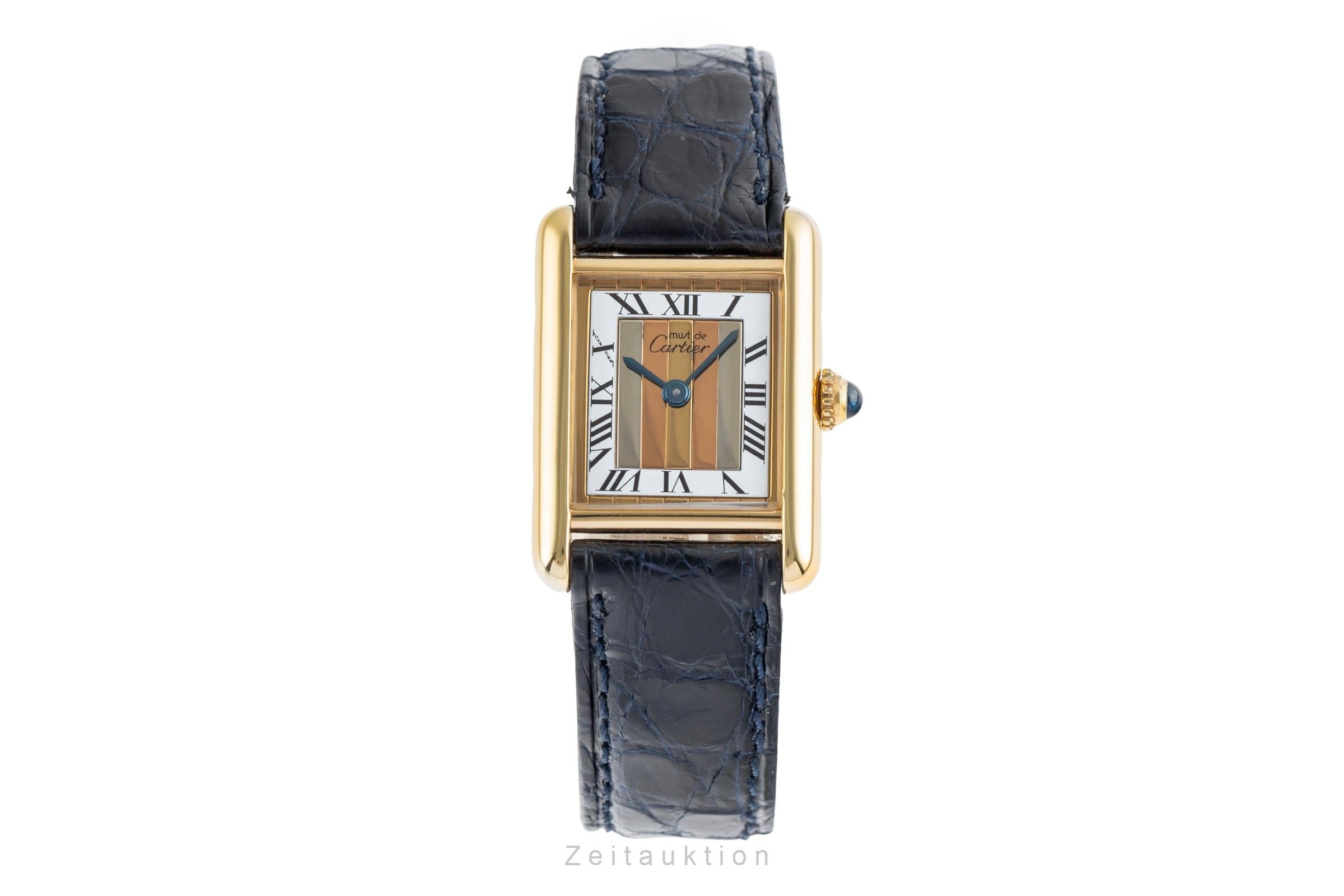 Cartier Tank argent doré quartz montre pour femmes 5057001  [2504759]