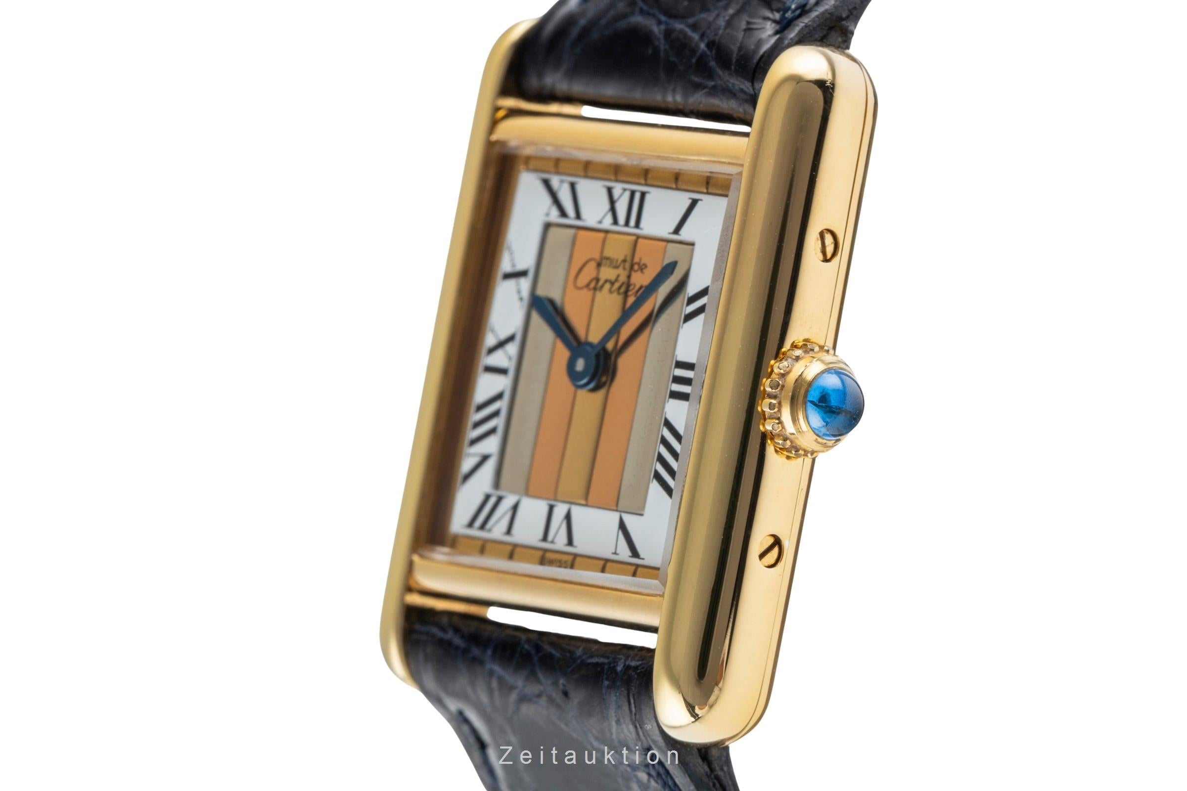 Cartier Tank argent doré quartz montre pour femmes 5057001  [2504759]