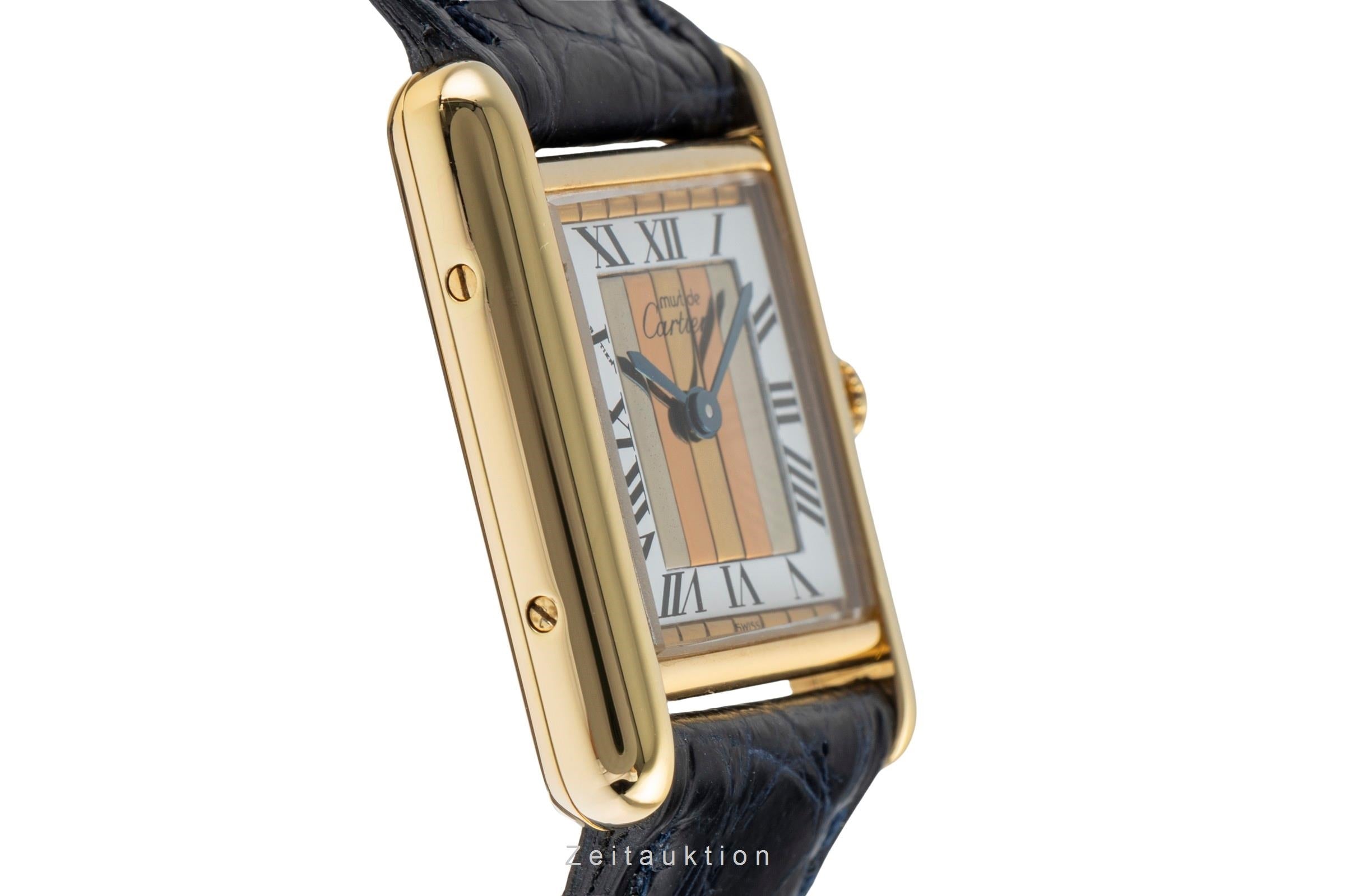 Cartier Tank argent doré quartz montre pour femmes 5057001  [2504759]