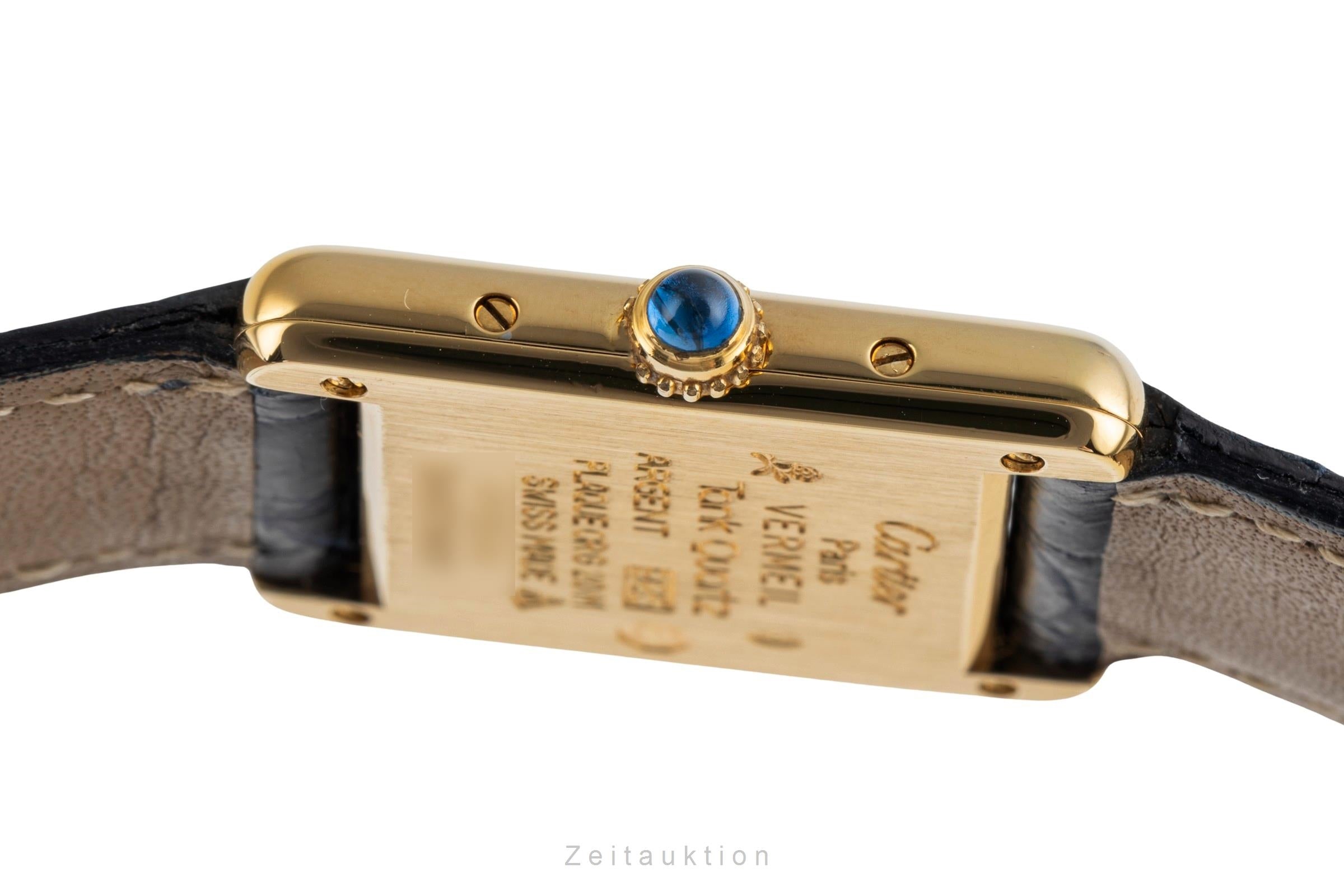 Cartier Tank argent doré quartz montre pour femmes 5057001  [2504759]