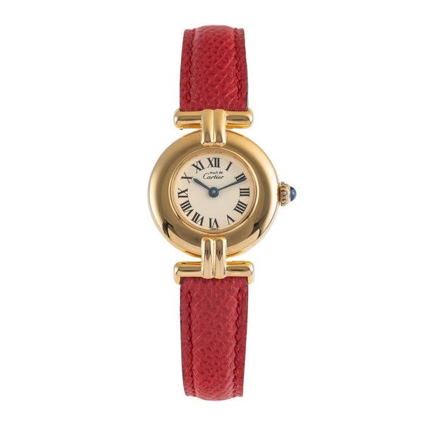 Cartier Colisée must de Cartier Vermeil "Ivory Roman Dial" Damenuhr Ref. 590002 [2504761]