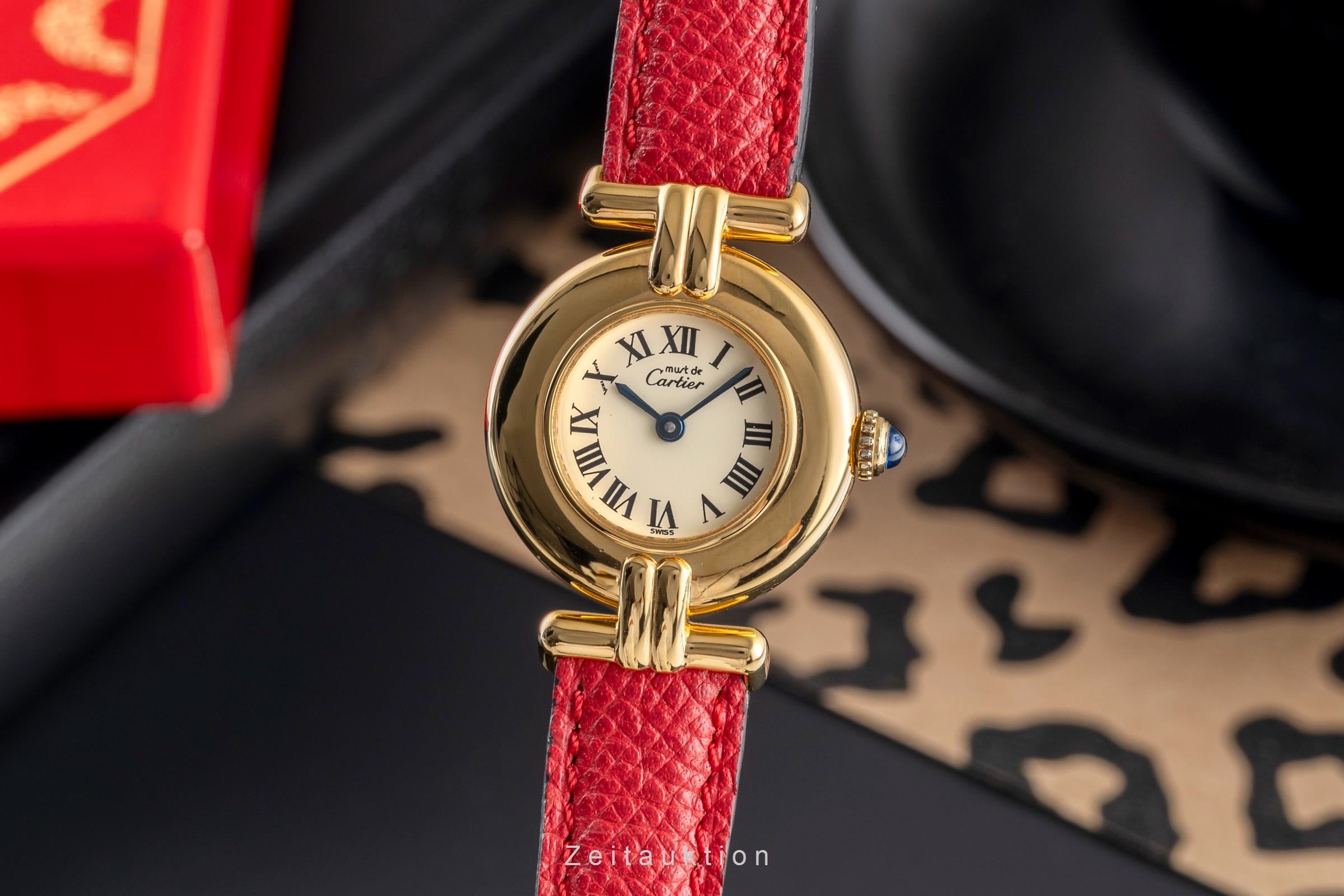 Cartier Colisée must de Cartier Vermeil "Ivory Roman Dial" Damenuhr Ref. 590002 [2504761]
