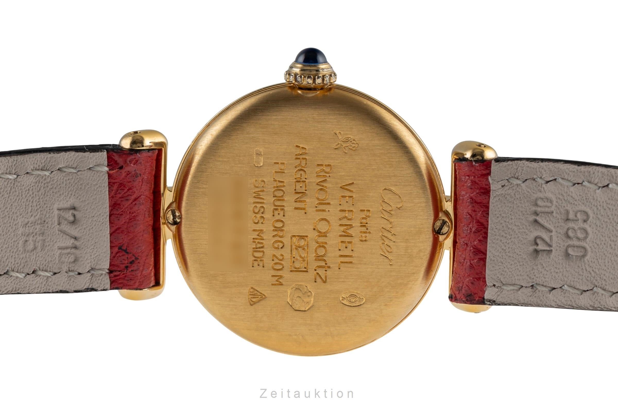 Cartier Colisée must de Cartier Vermeil "Ivory Roman Dial" Damenuhr Ref. 590002 [2504761]
