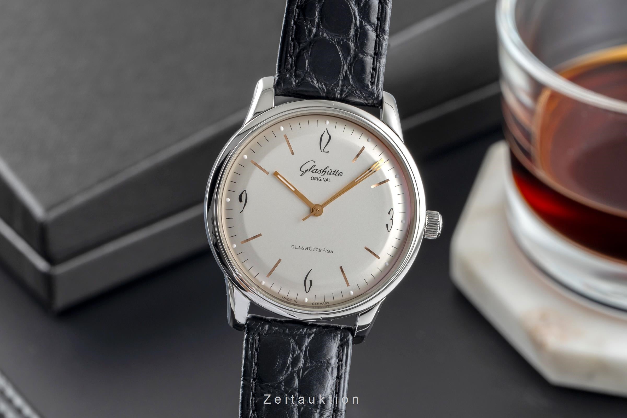 Glashütte Senator Sixties acier automatique montre pour hommes 1-39-52-01-02-04 LP: 7100EUR  [2504769]