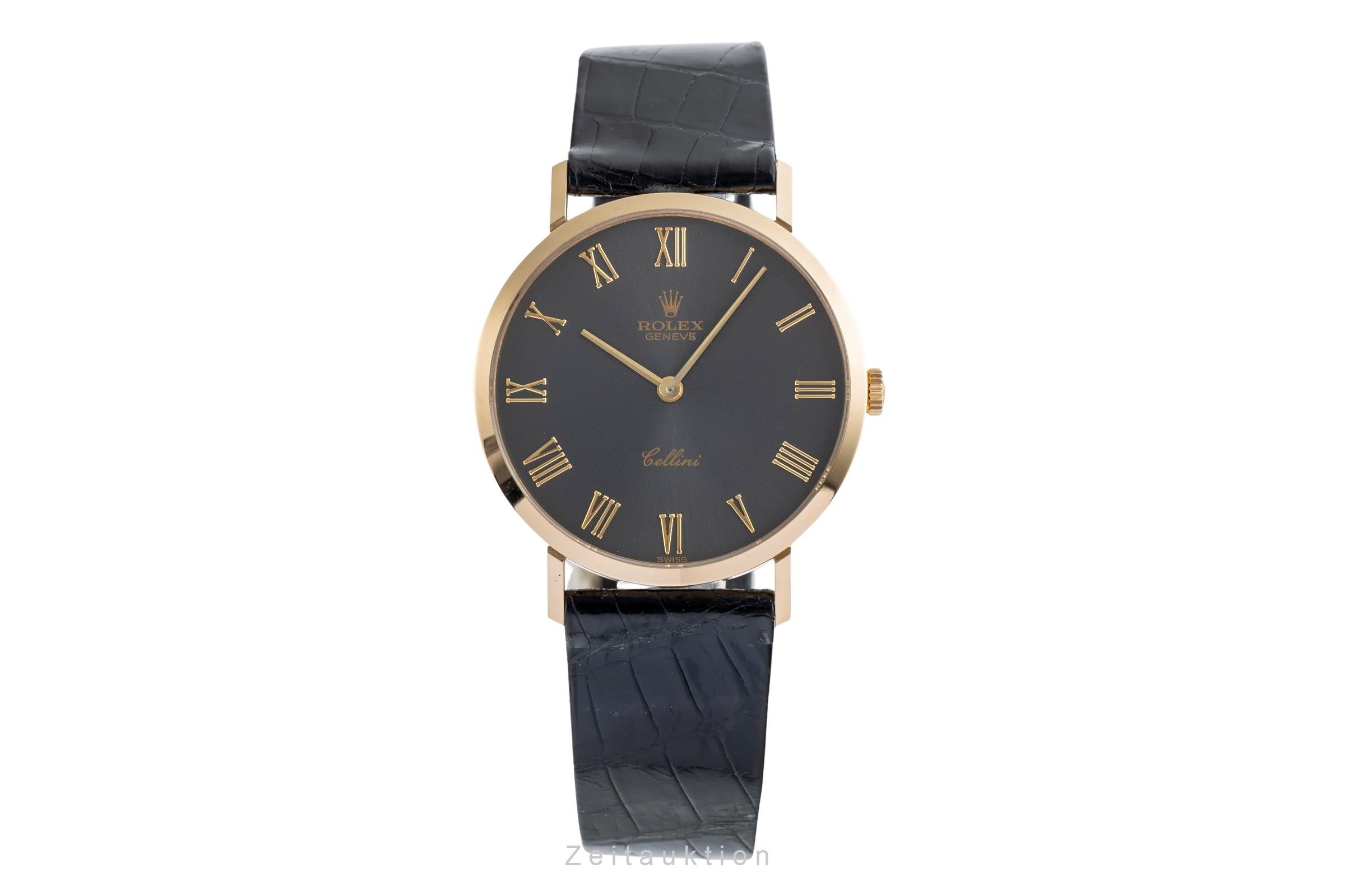 Auction Rolex Cellini Herrenuhr Rolex Cellini 18k Gold Handaufzug