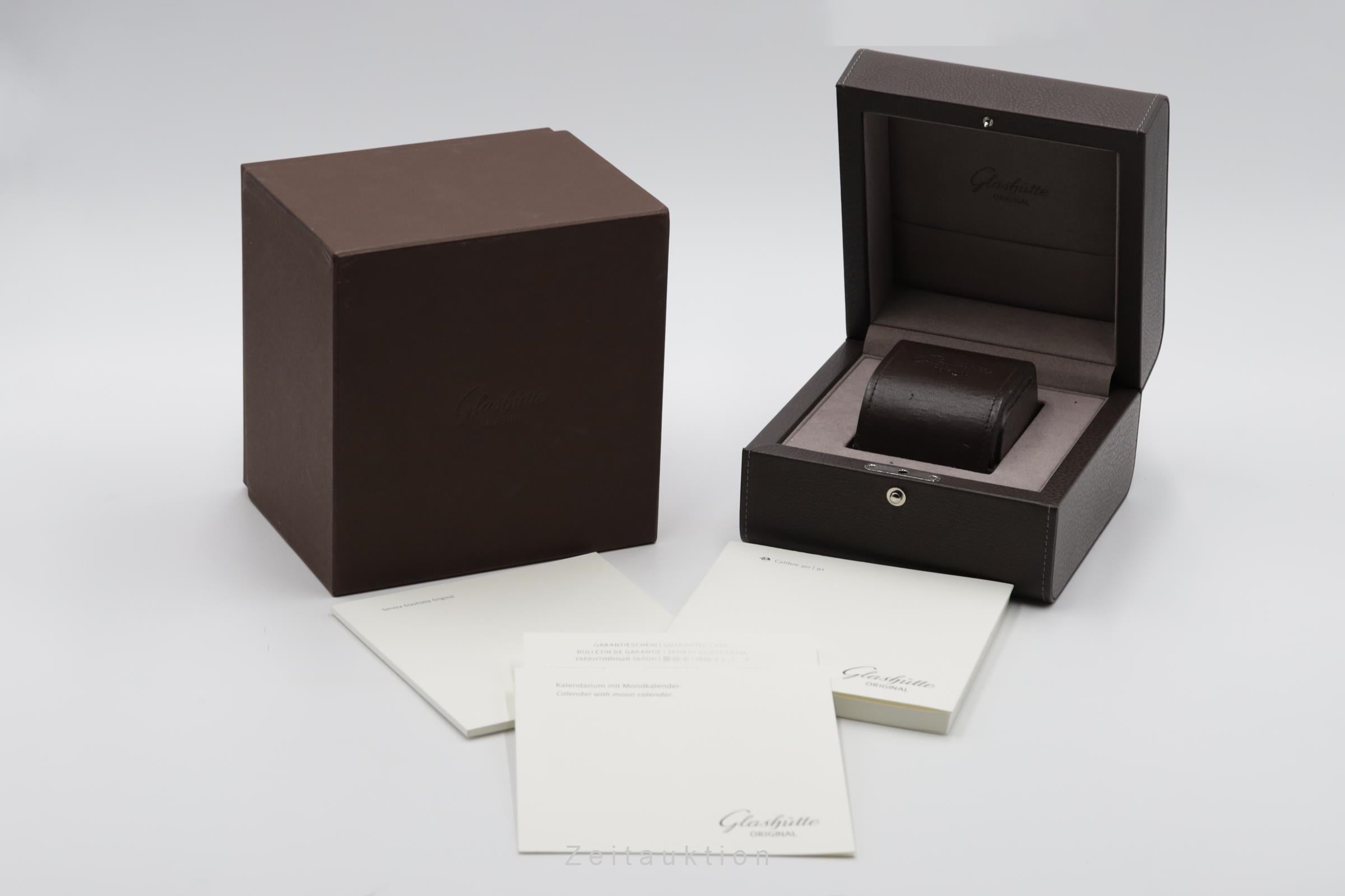 Glashütte PanoMaticLunar acier automatique montre pour hommes 1-90-02-42-32-05 LP: 11800EUR  [2504772]