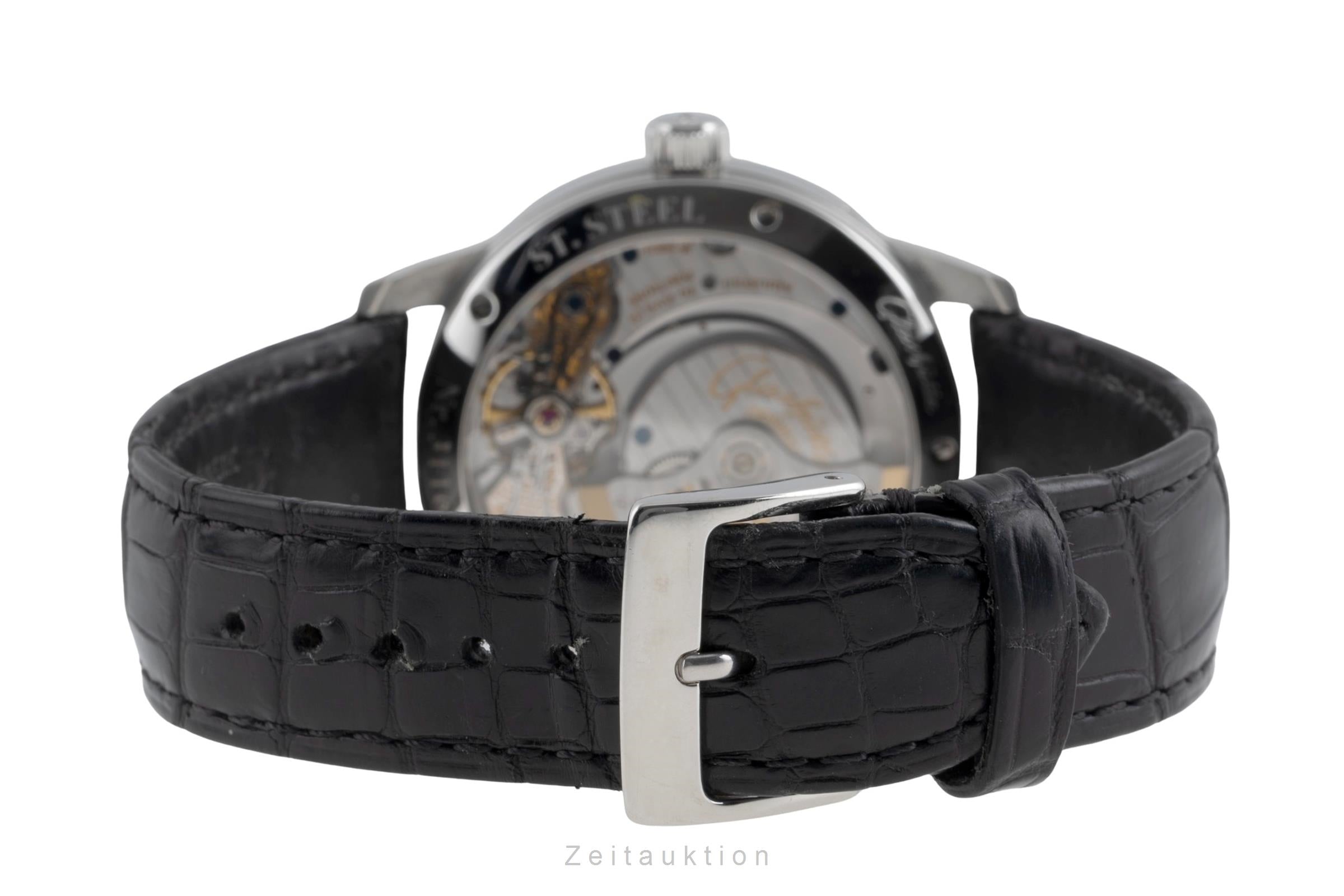 Glashütte PanoMaticLunar acier automatique montre pour hommes 1-90-02-42-32-05 LP: 11800EUR  [2504772]