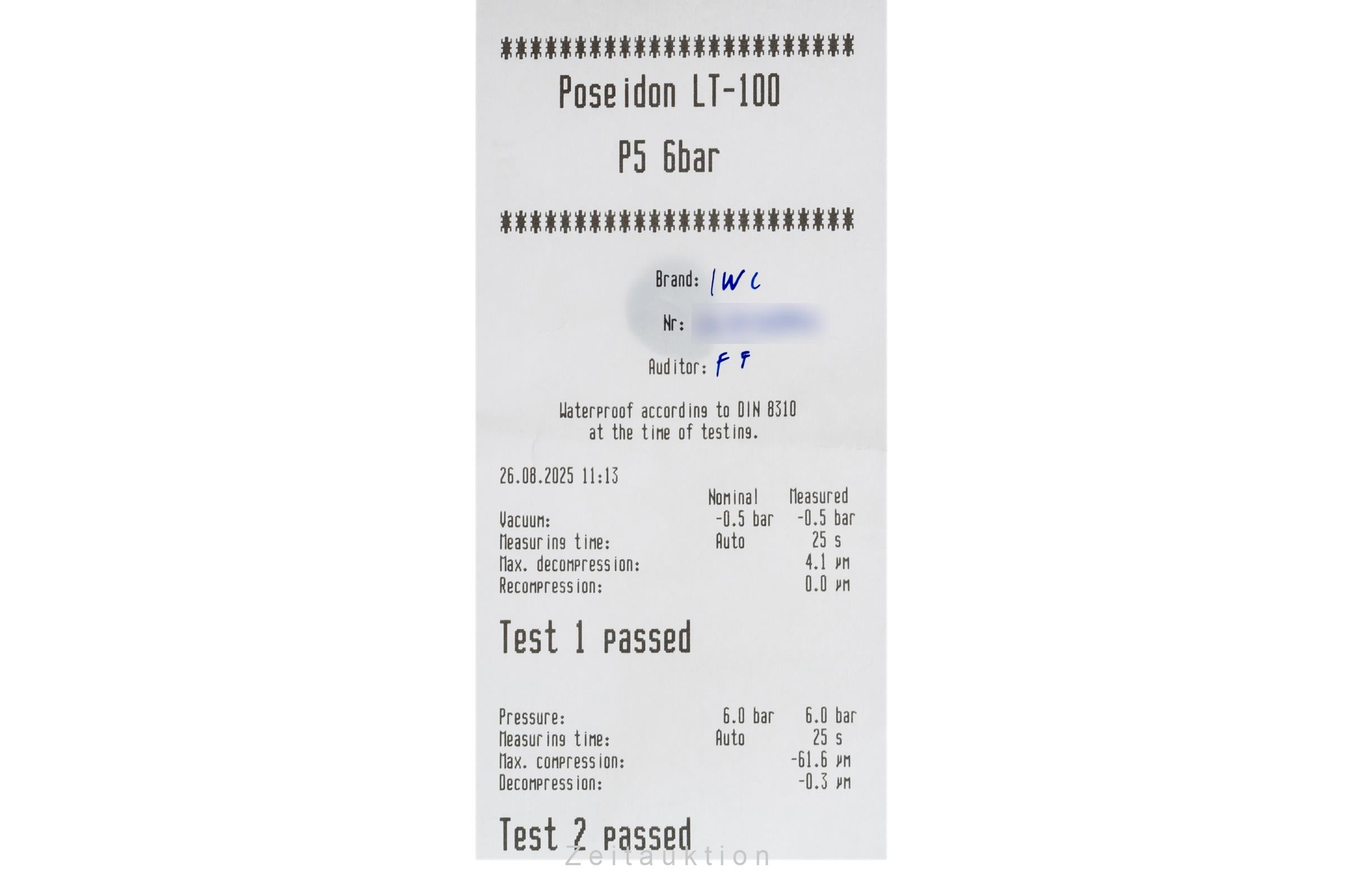 IWC Mark XVI steel automatic men's watch IW325502 LP: 5500EUR  [2504773]