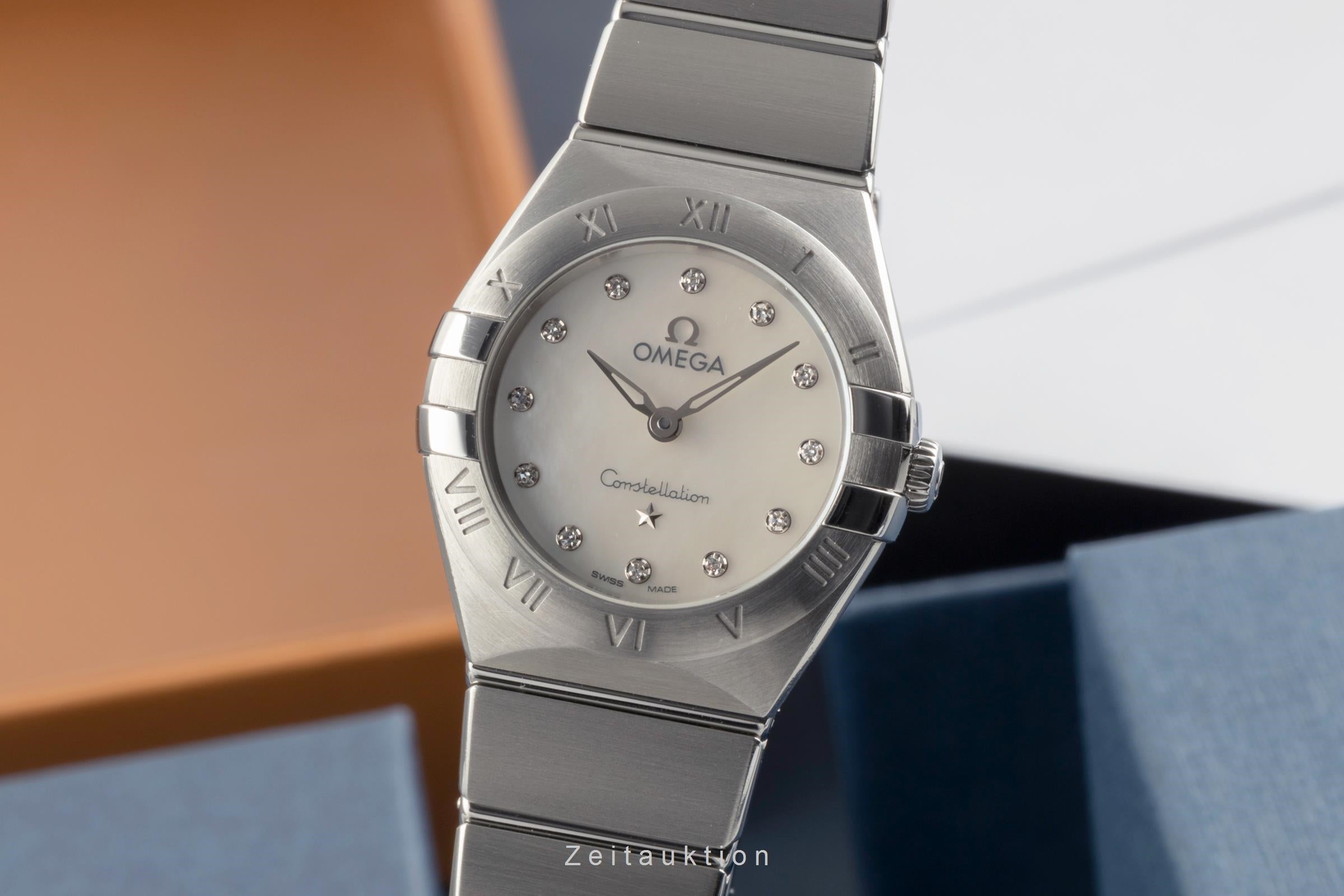 Omega Constellation acier quartz montre pour femmes 131.10.25.60.55.001  [2504775]