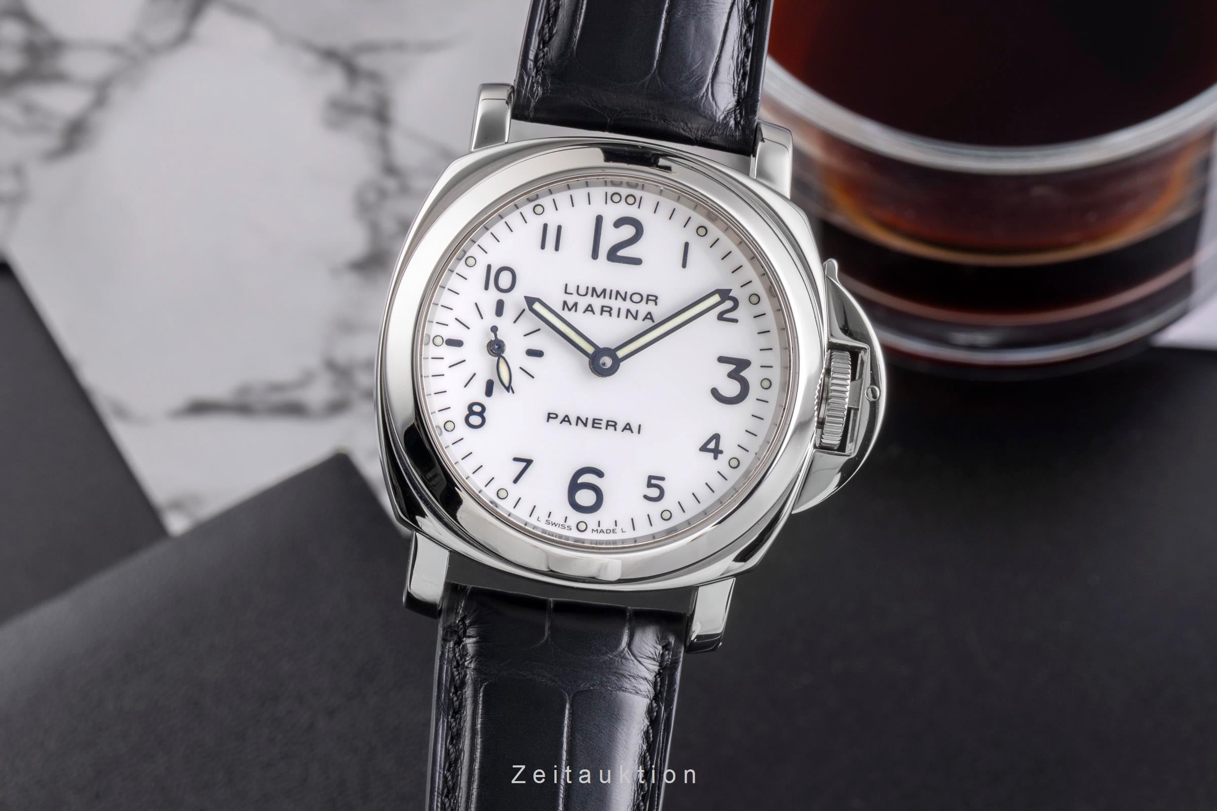 Panerai Luminor Marina acier à remontage manuel montre pour hommes PAM0003  [2504778]