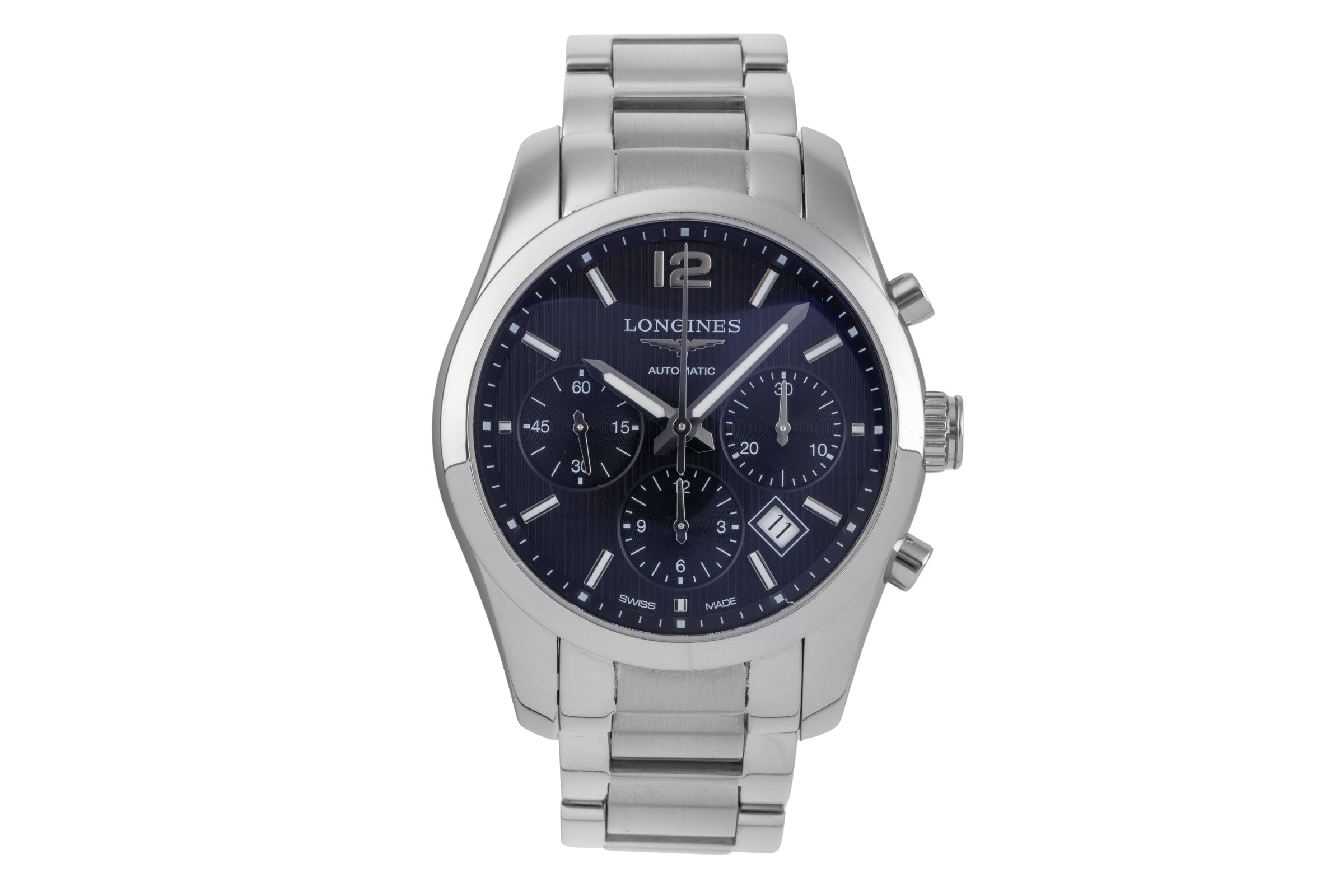 Longines Conquest chronographe acier automatique montre pour hommes L2.786.4.56.6  [2504779]