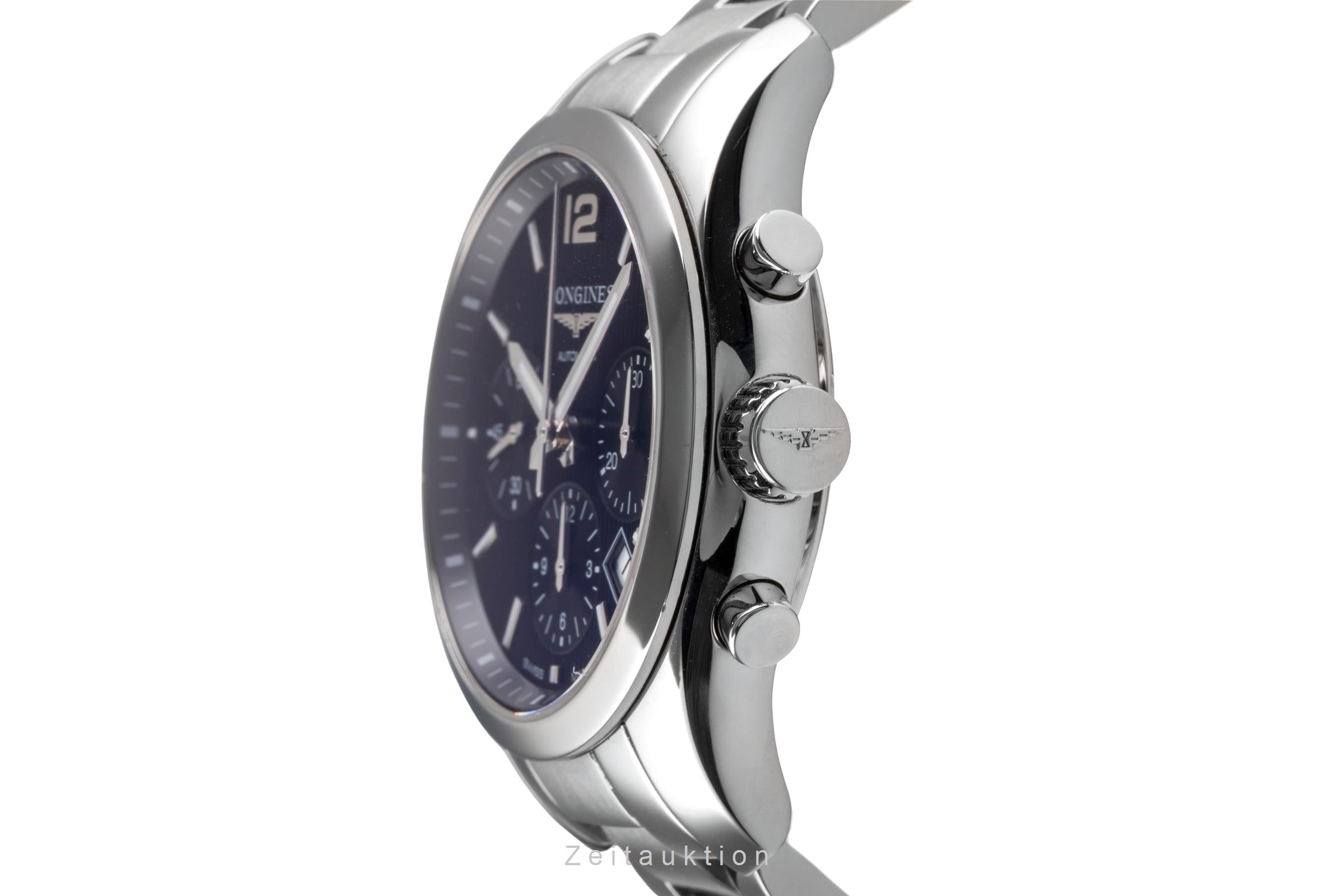Longines Conquest chronographe acier automatique montre pour hommes L2.786.4.56.6  [2504779]