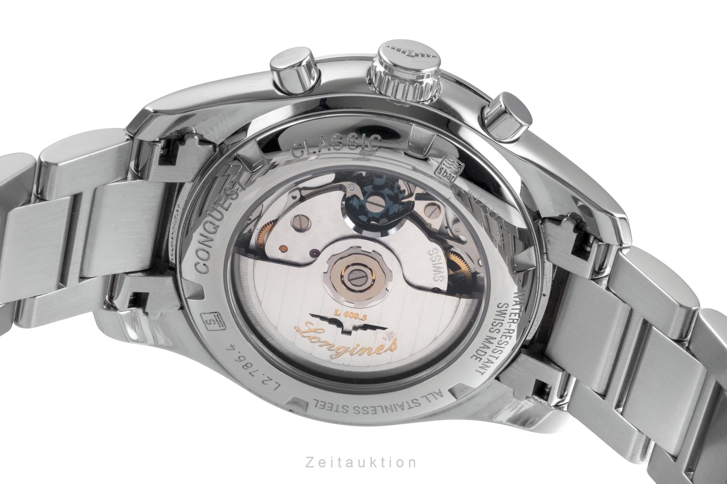 Longines Conquest chronographe acier automatique montre pour hommes L2.786.4.56.6  [2504779]