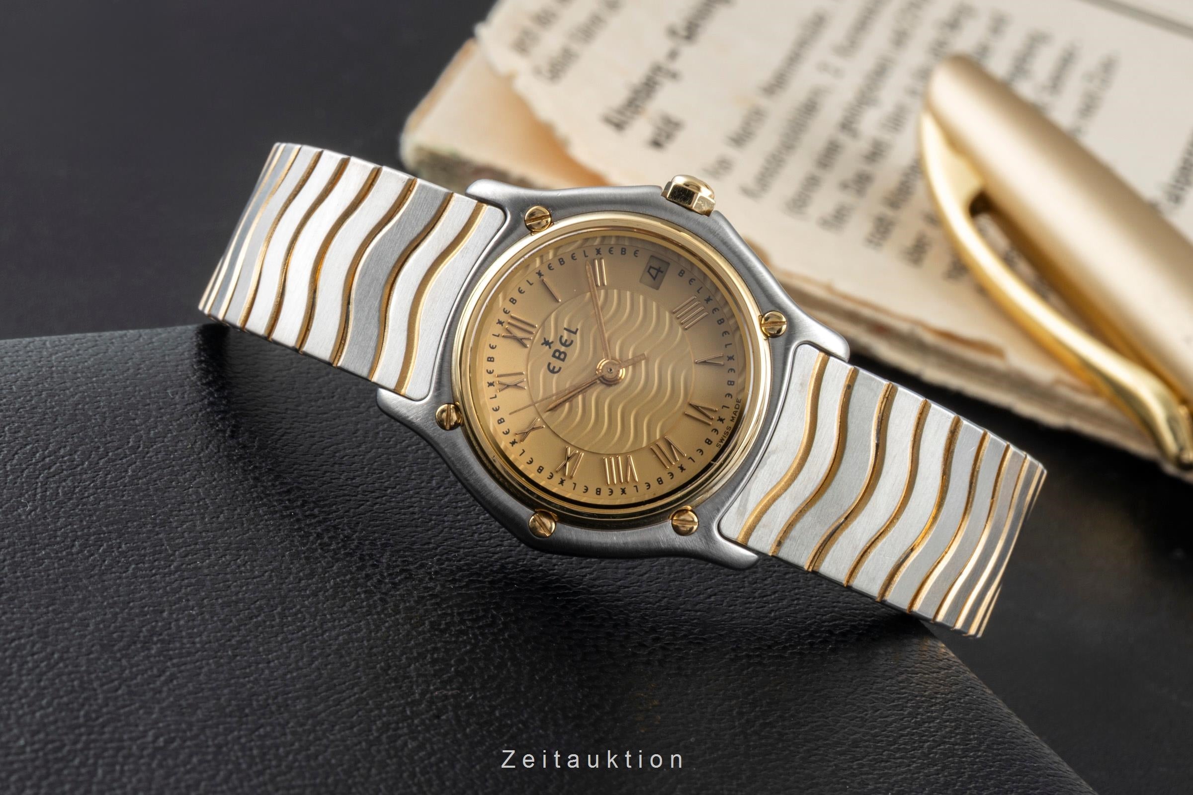 Ebel Classic Wave steel / gold quartz Kal. 87 Ref. 1087121 | 2504782