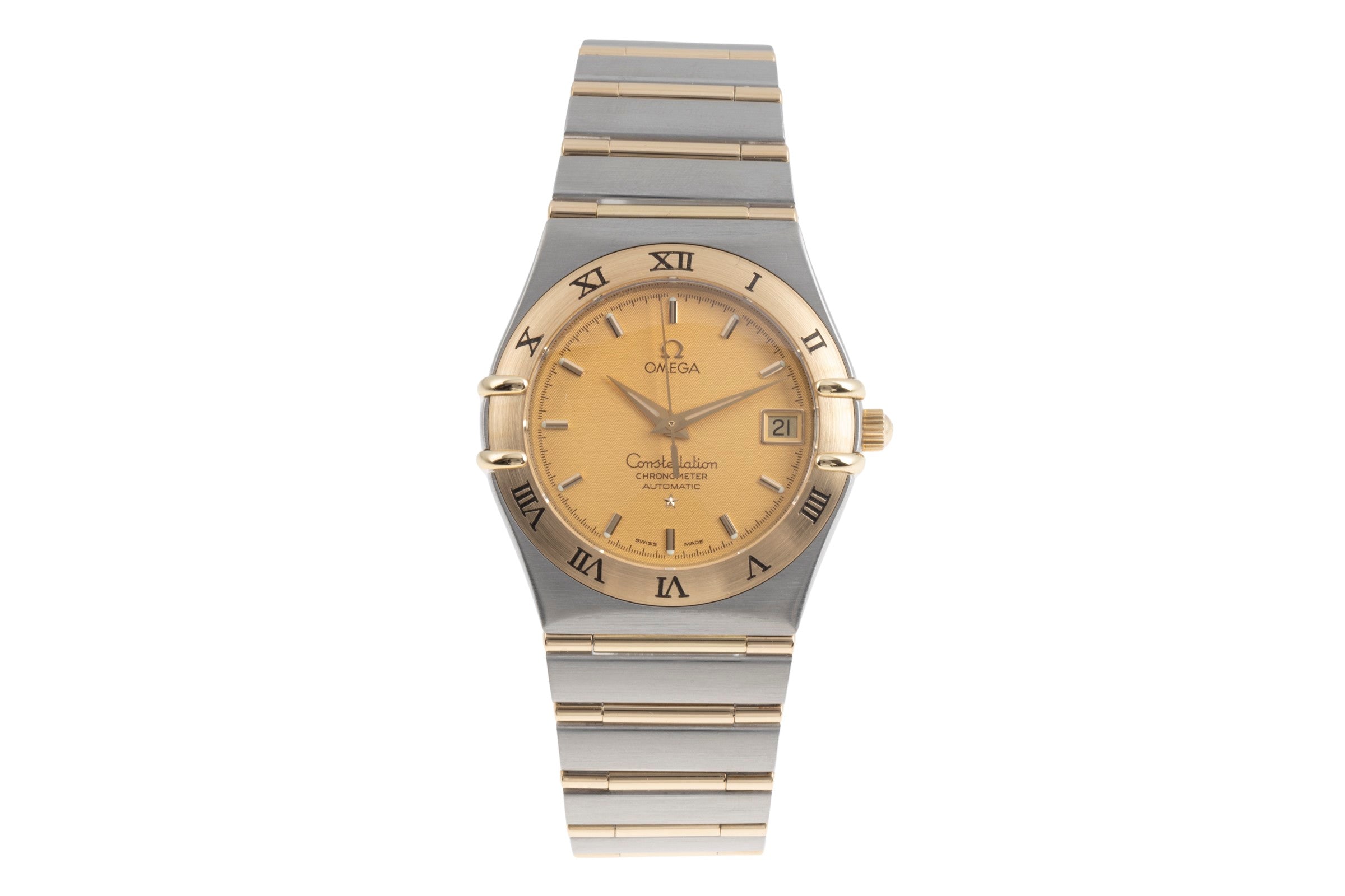 Omega Constellation steel / gold automatic men's watch 1202.10.00  [2504785]