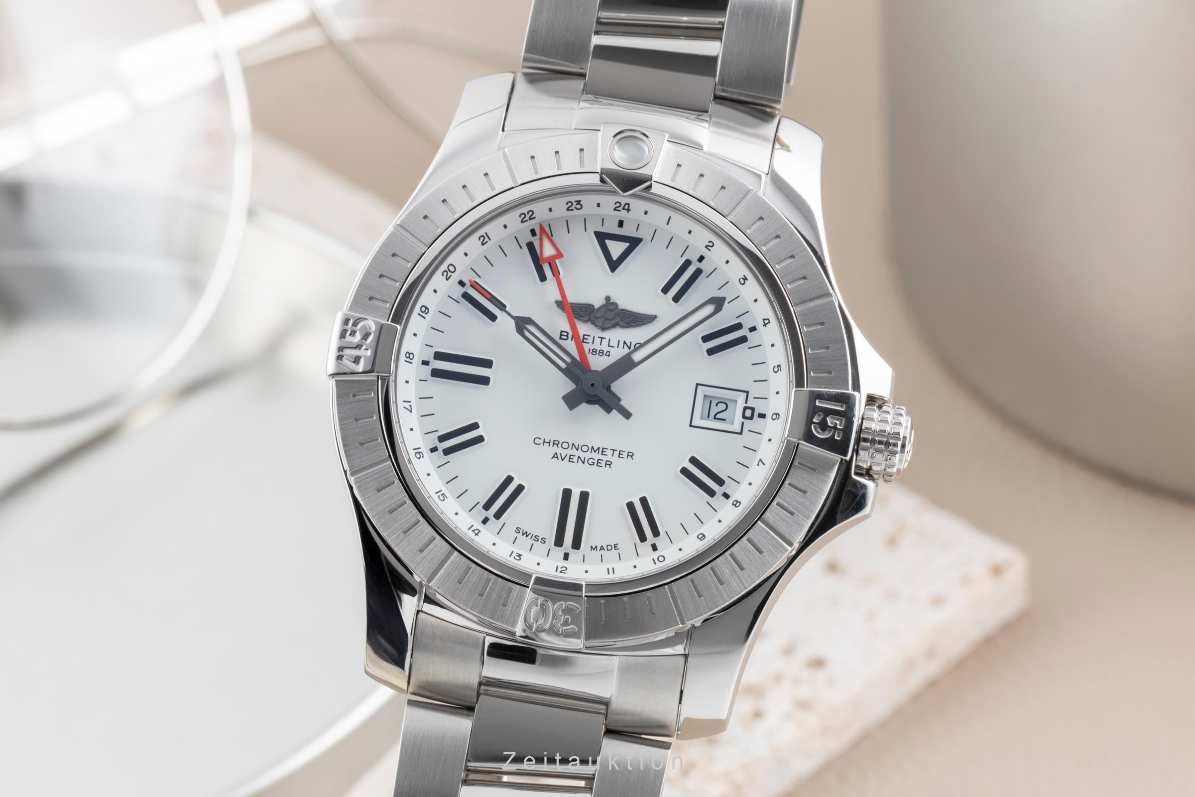 Breitling Avenger acier automatique montre pour hommes A32397101A1A1 LP: 5750EUR  [2504792]