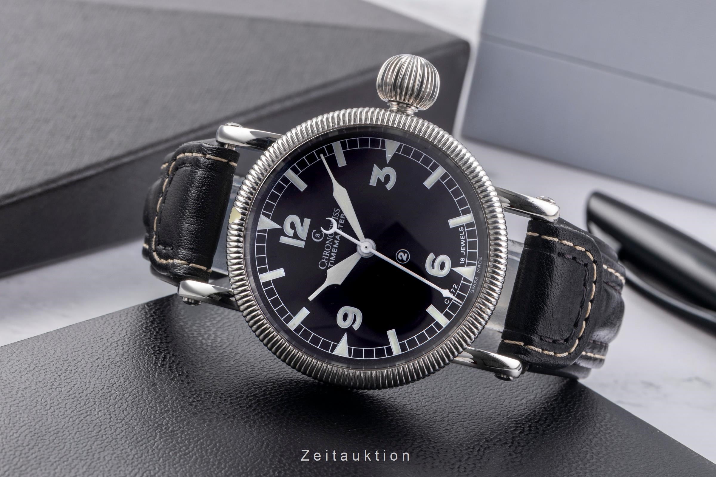 Chronoswiss Timemaster acciaio carica manuale orologio da uomo CH 6233SW  [2504799]