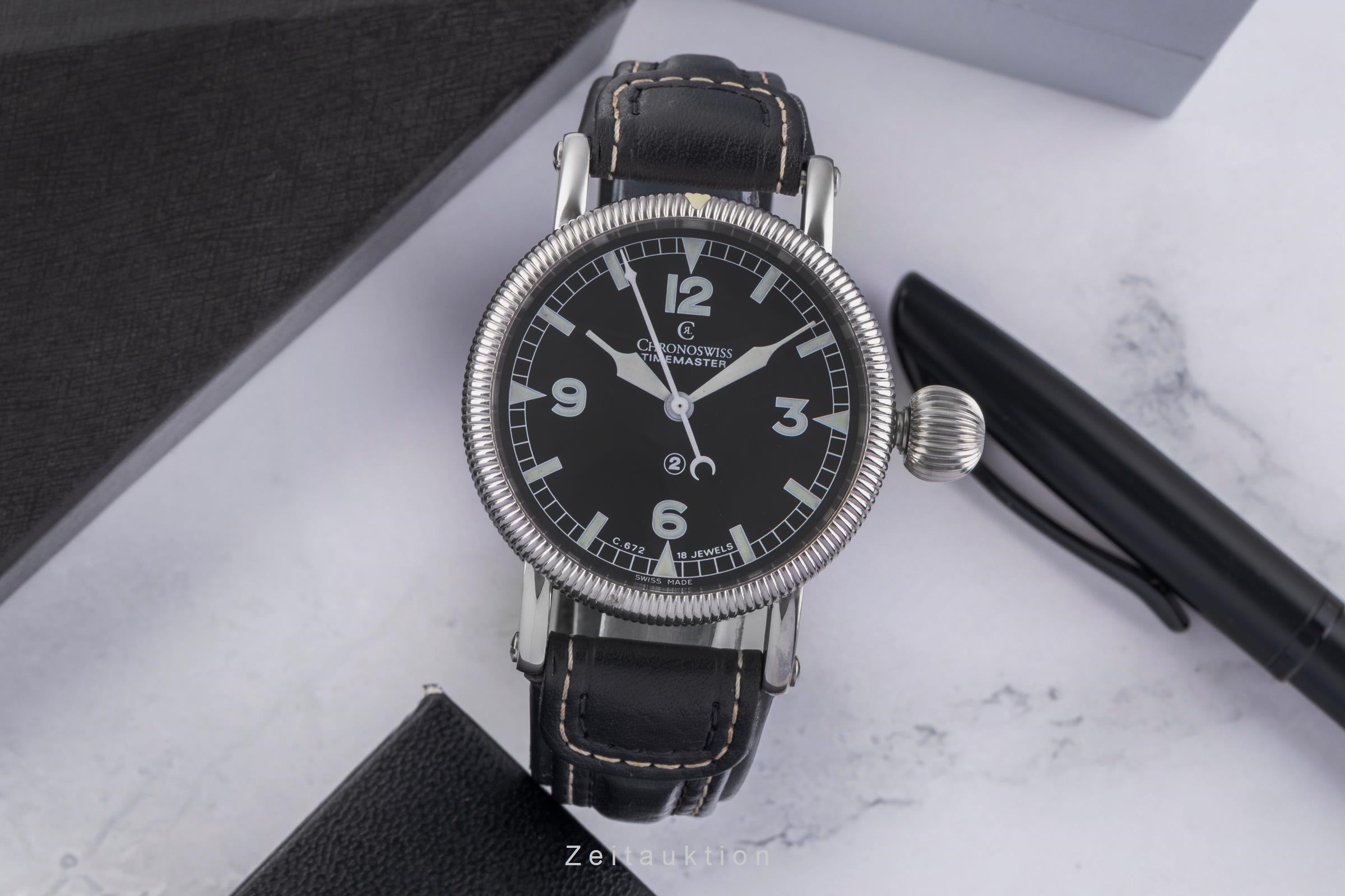 Chronoswiss Timemaster steel manual winding Kal. C.672 Ref. CH