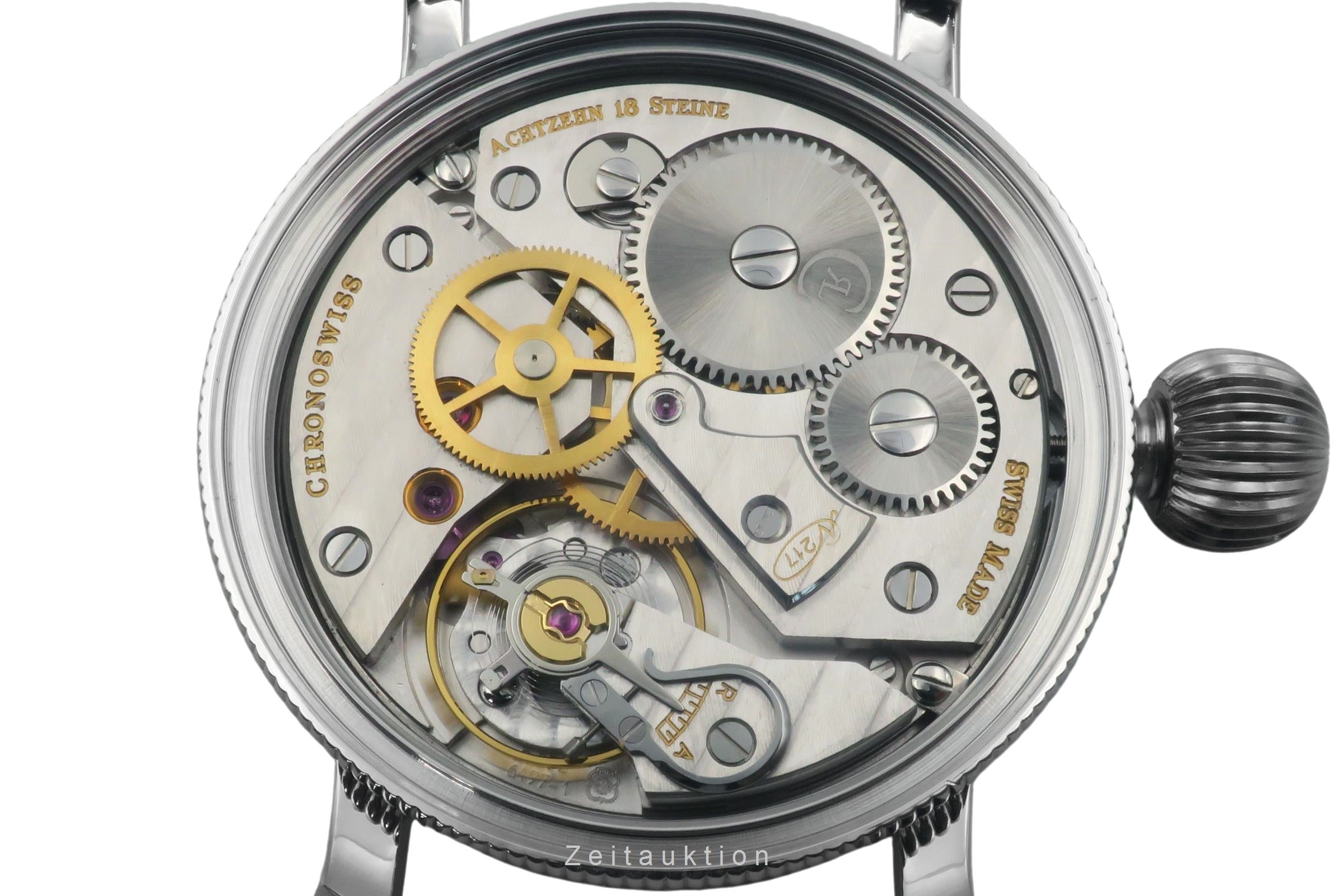 Chronoswiss Timemaster acciaio carica manuale orologio da uomo CH 6233SW  [2504799]