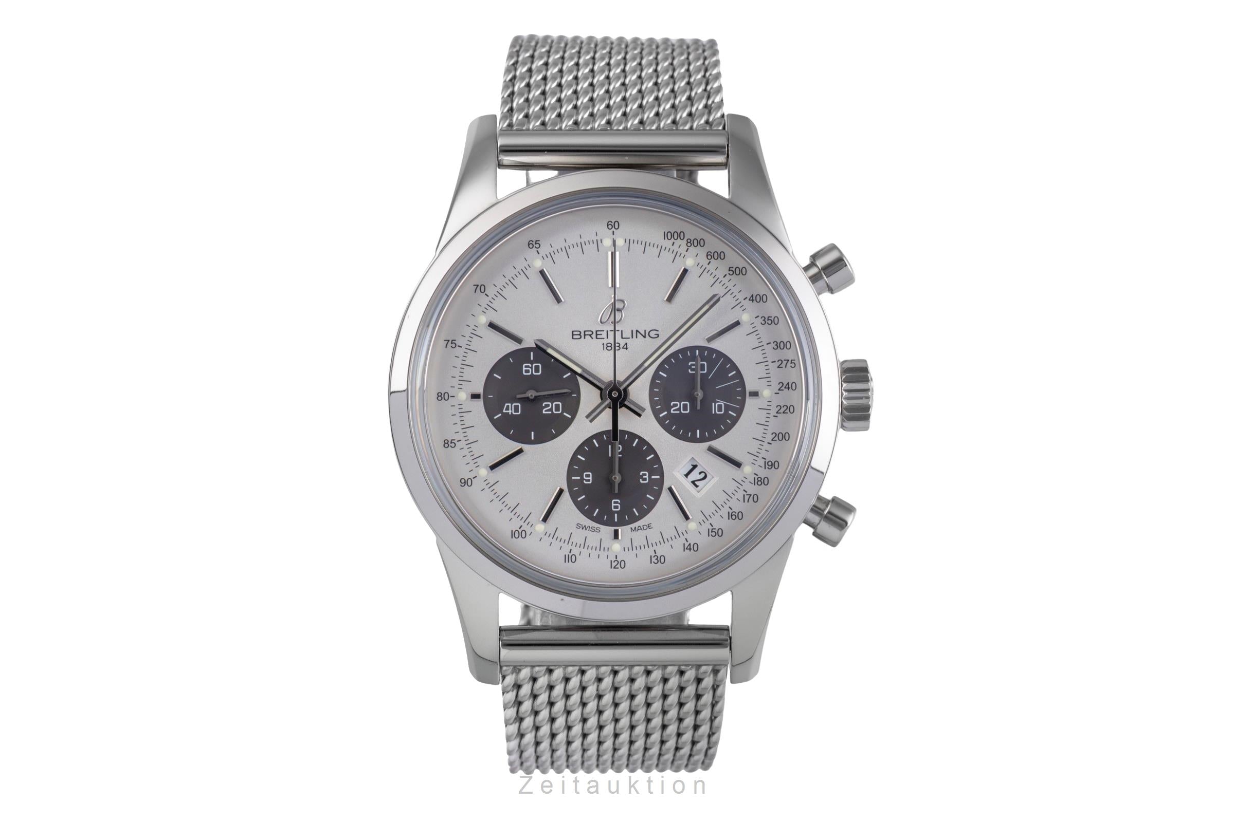 Breitling Transocean chronograph steel automatic men's watch AB015212/G724  [2504806]