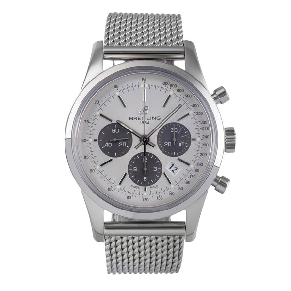 Breitling Transocean chronograph steel automatic men's watch AB015212/G724  [2504806]