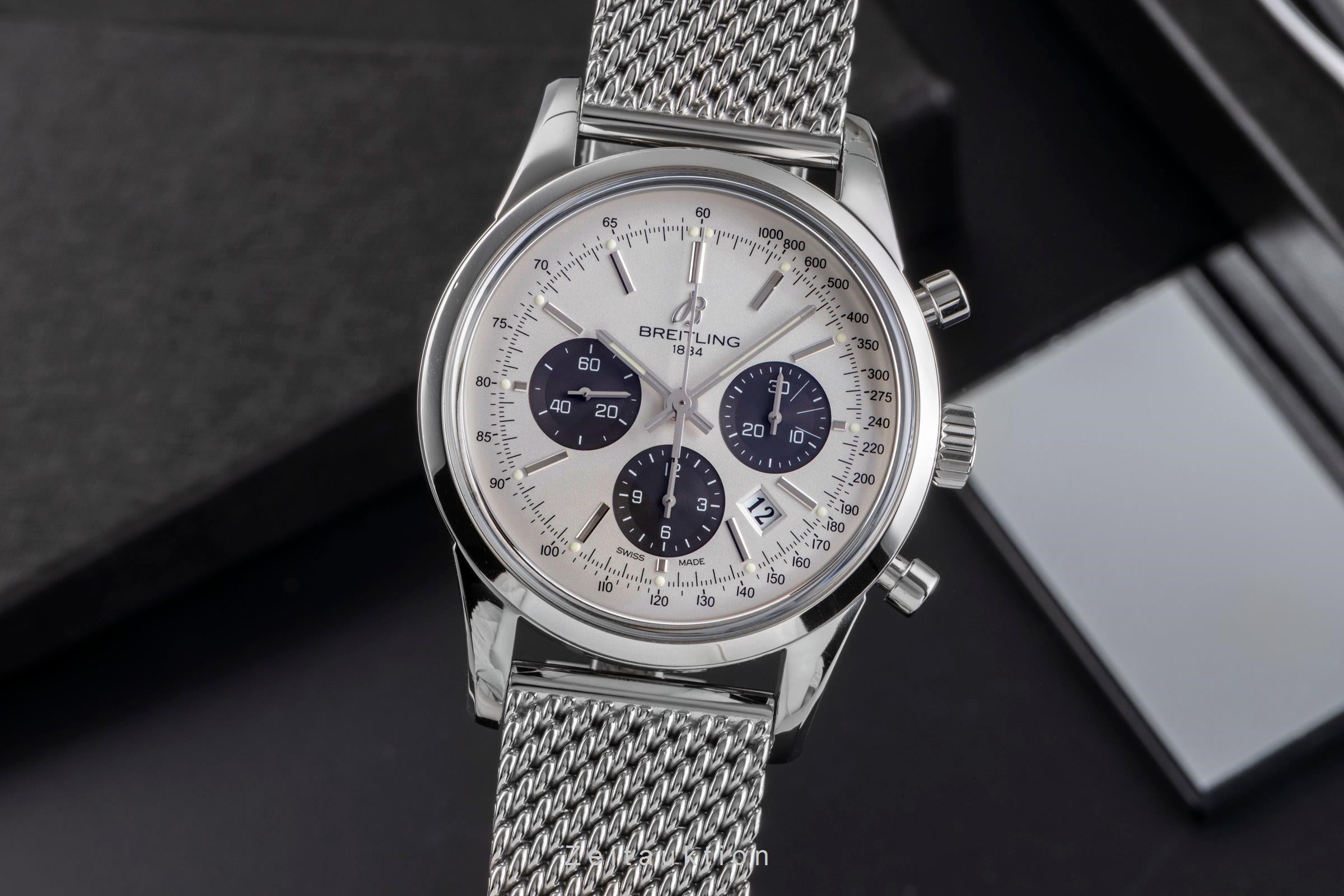 Breitling Transocean chronograph steel automatic men's watch AB015212/G724  [2504806]