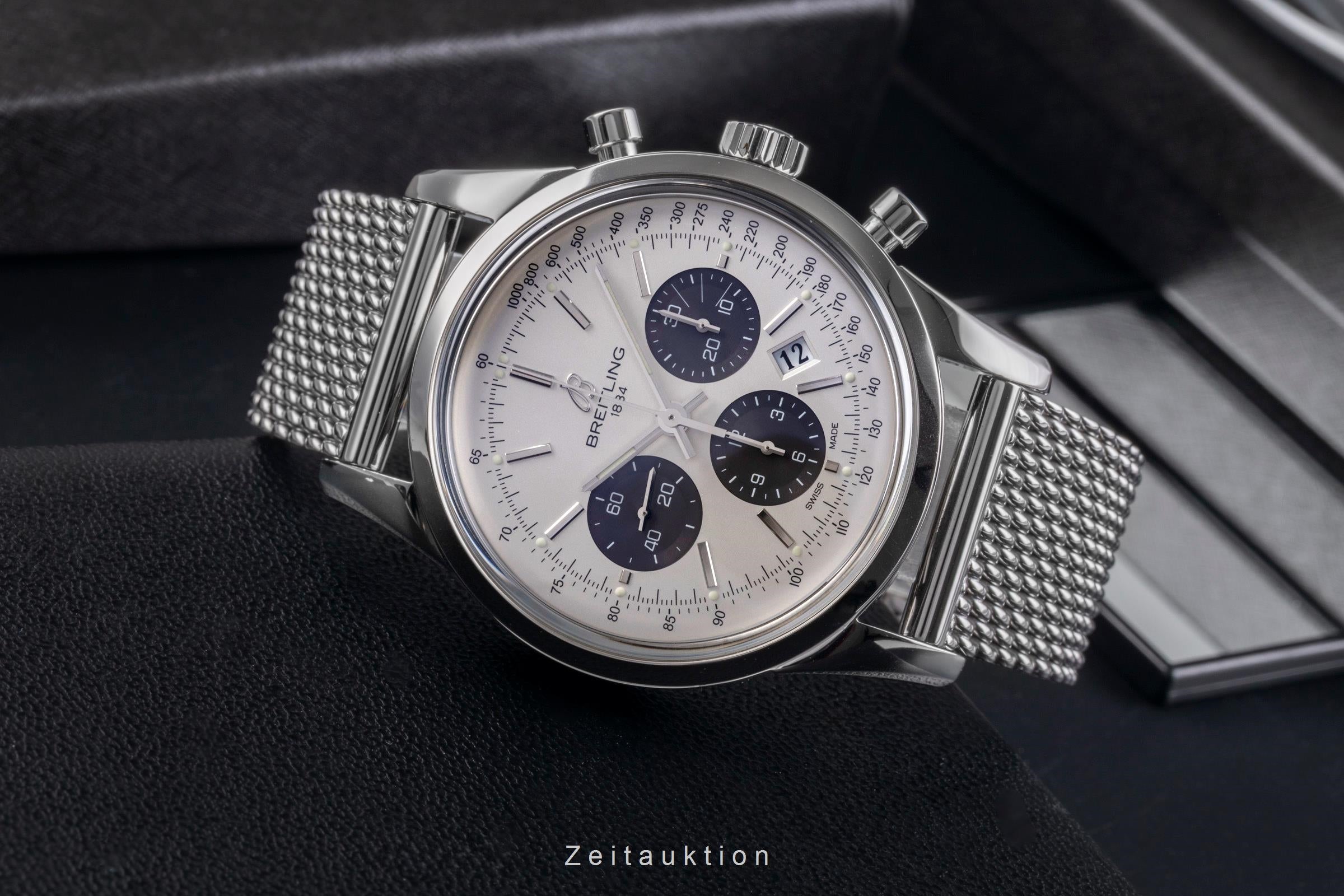 Breitling Transocean chronograph steel automatic men's watch AB015212/G724  [2504806]