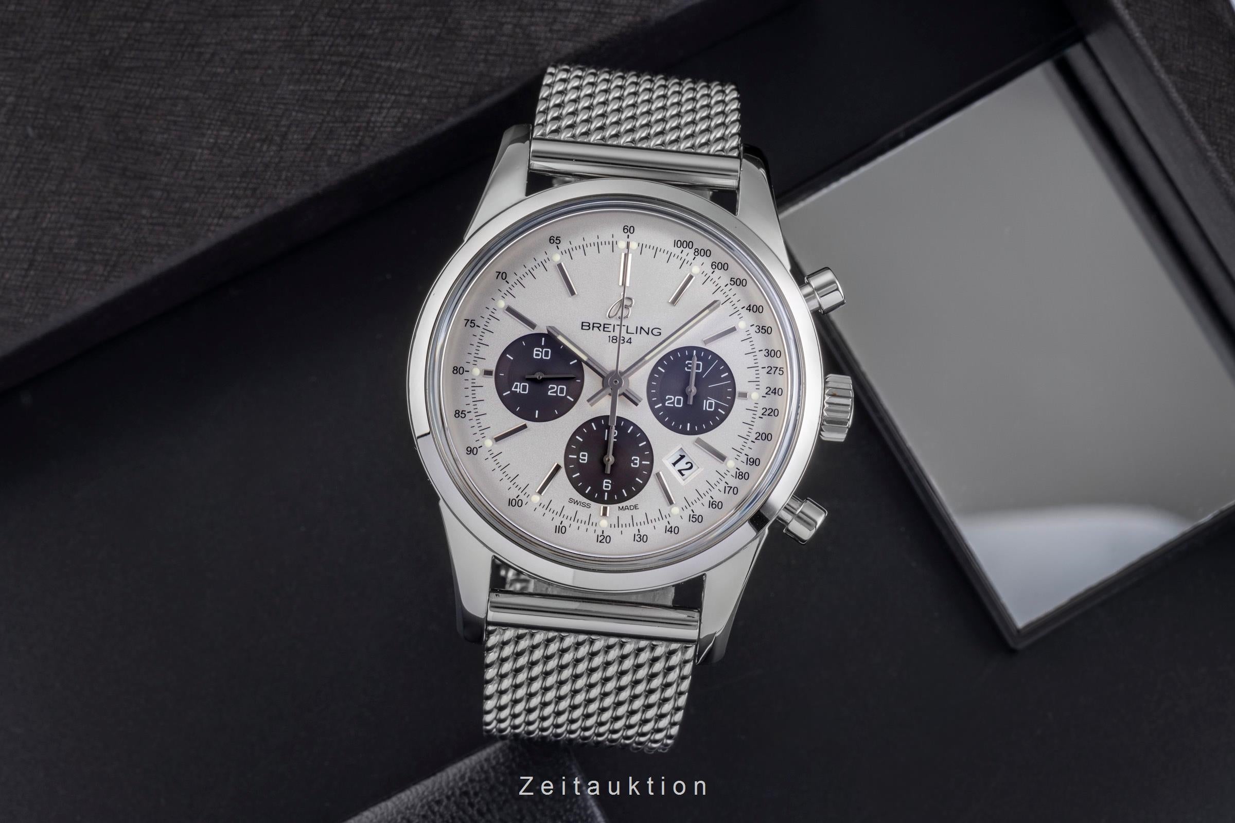 Breitling Transocean chronograph steel automatic men's watch AB015212/G724  [2504806]