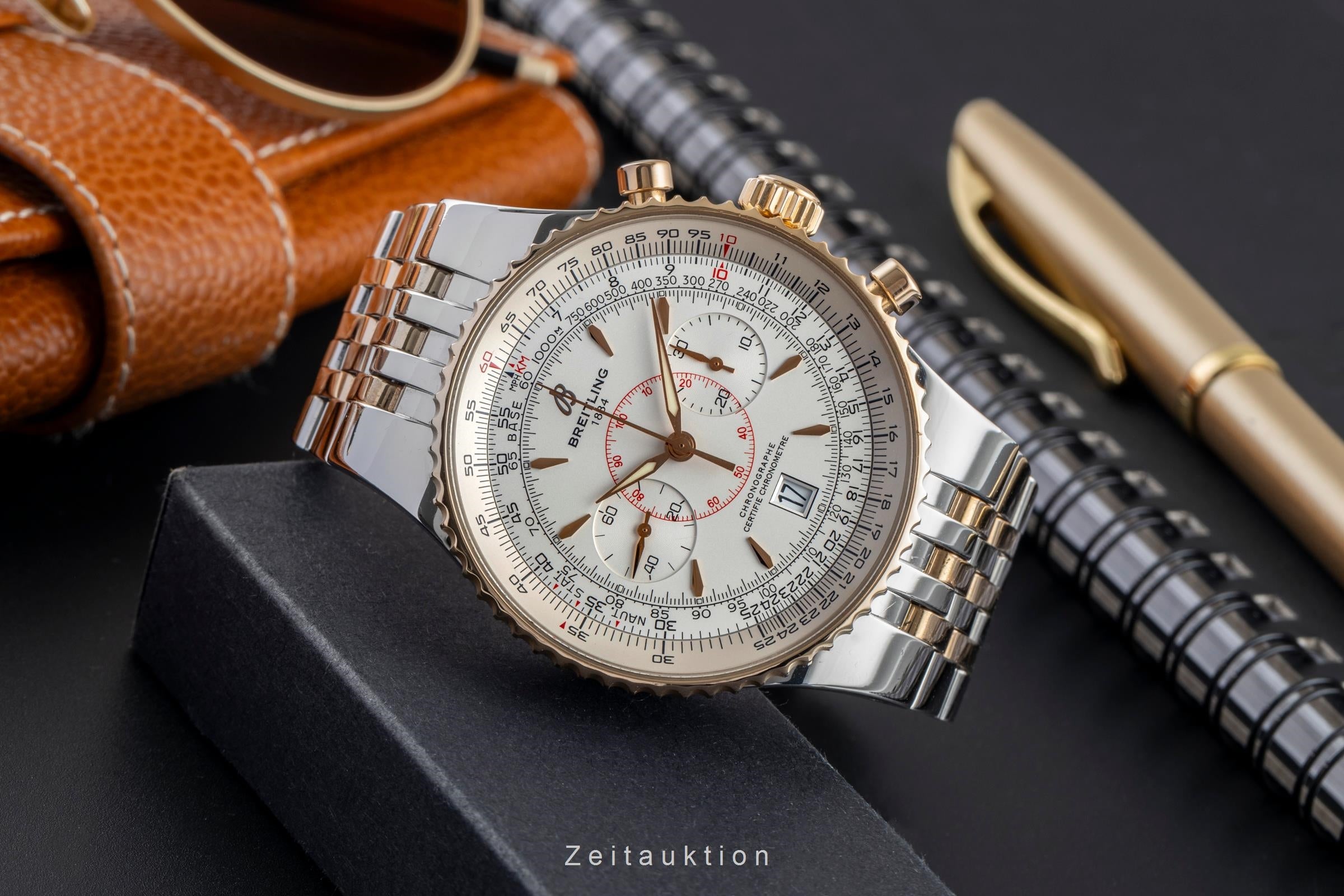 Breitling Montbrillant cronógrafo acero / oro automático reloj para caballeros C23340  [2504807]
