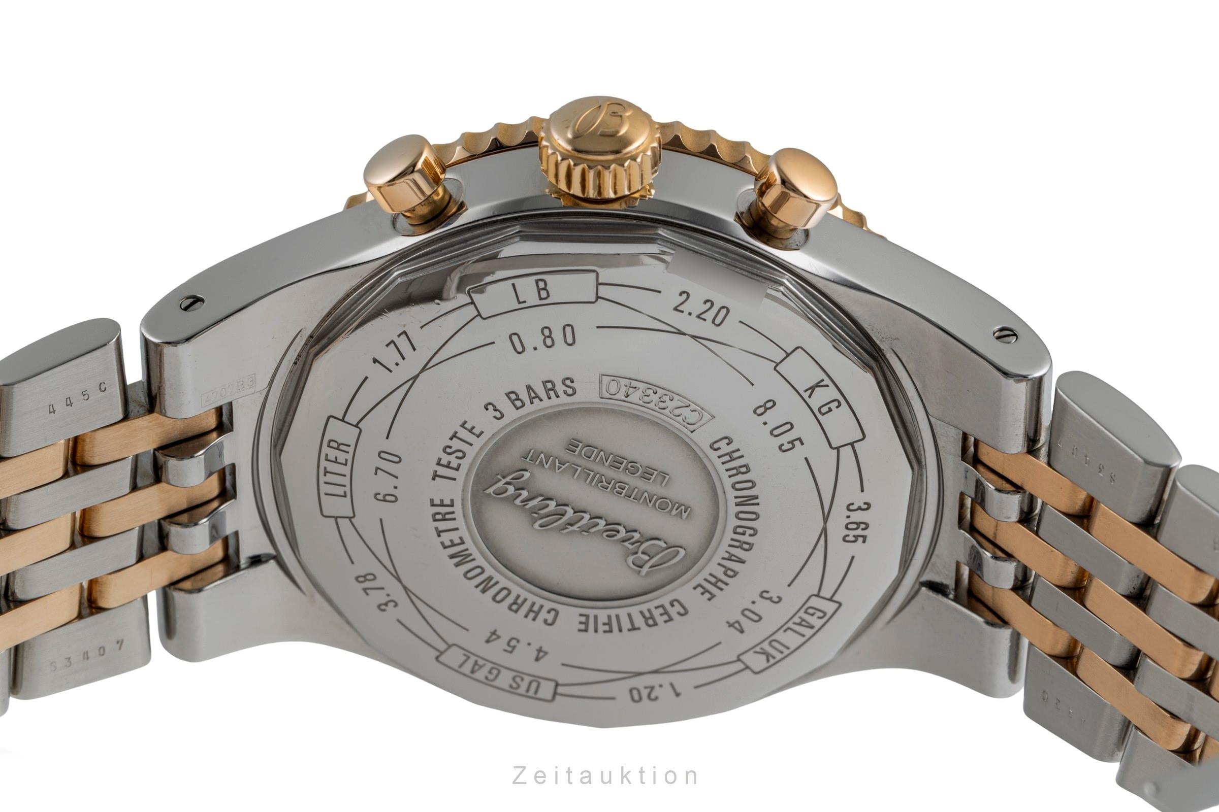 Breitling Montbrillant cronógrafo acero / oro automático reloj para caballeros C23340  [2504807]