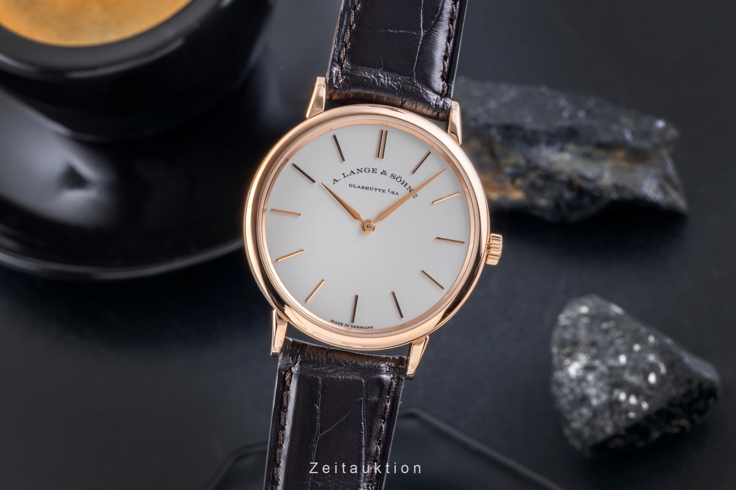 A. Lange & Söhne Saxonia 18 ct red gold manual winding Kal. L