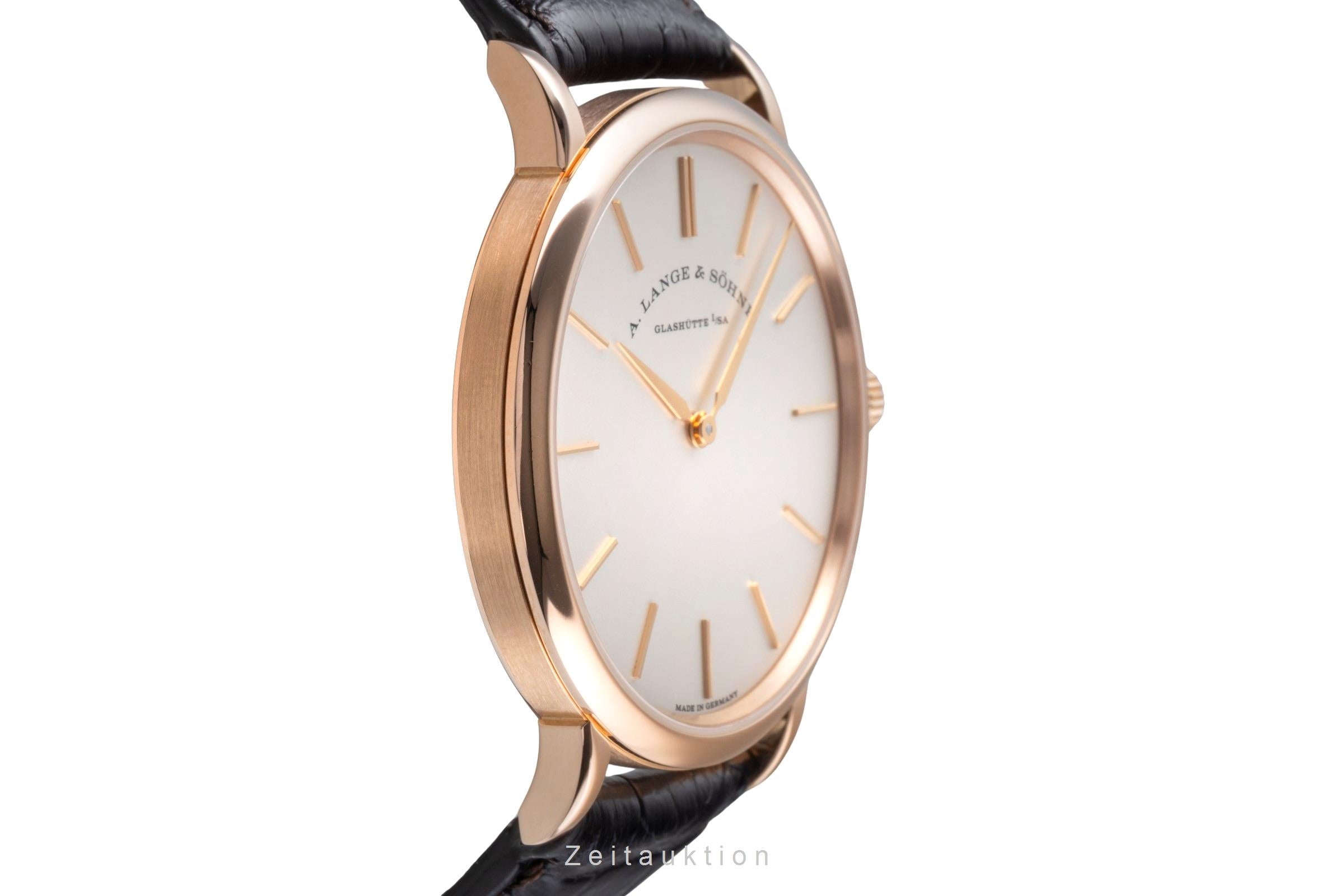 A. Lange & Söhne Saxonia or rouge 18 ct à remontage manuel montre pour hommes 201.033  [2504808]