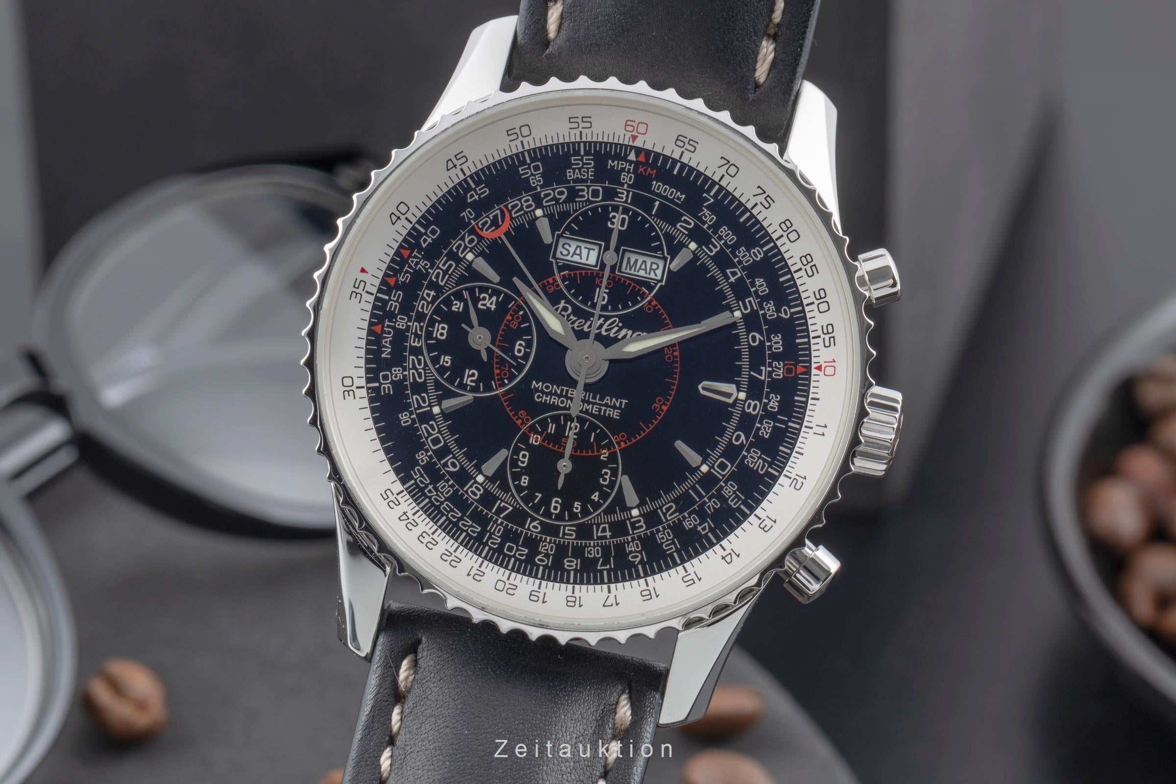 Breitling Montbrillant Datora  cronógrafo acero automático reloj para caballeros A21330  [2504813]