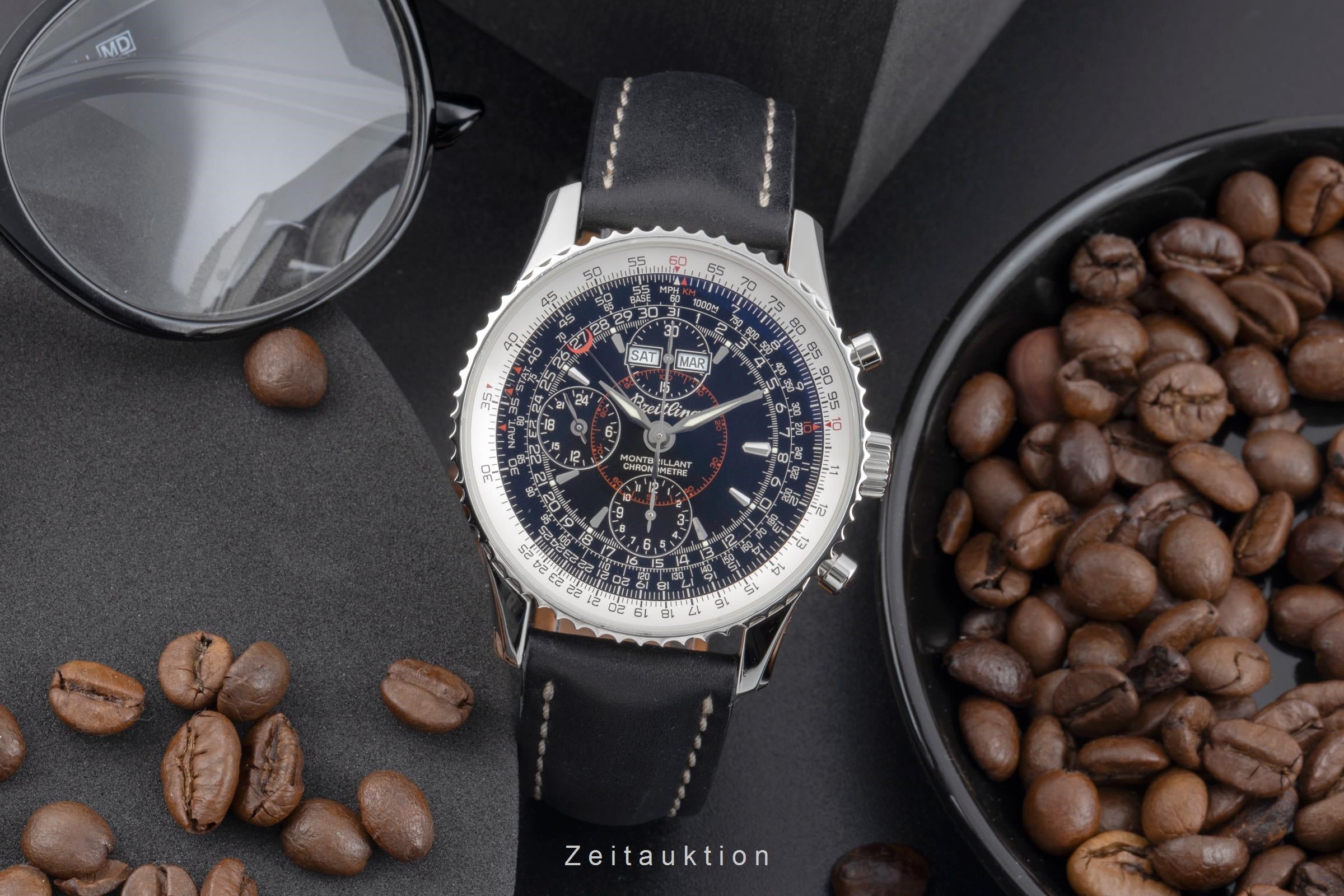 Breitling Montbrillant Datora  cronógrafo acero automático reloj para caballeros A21330  [2504813]