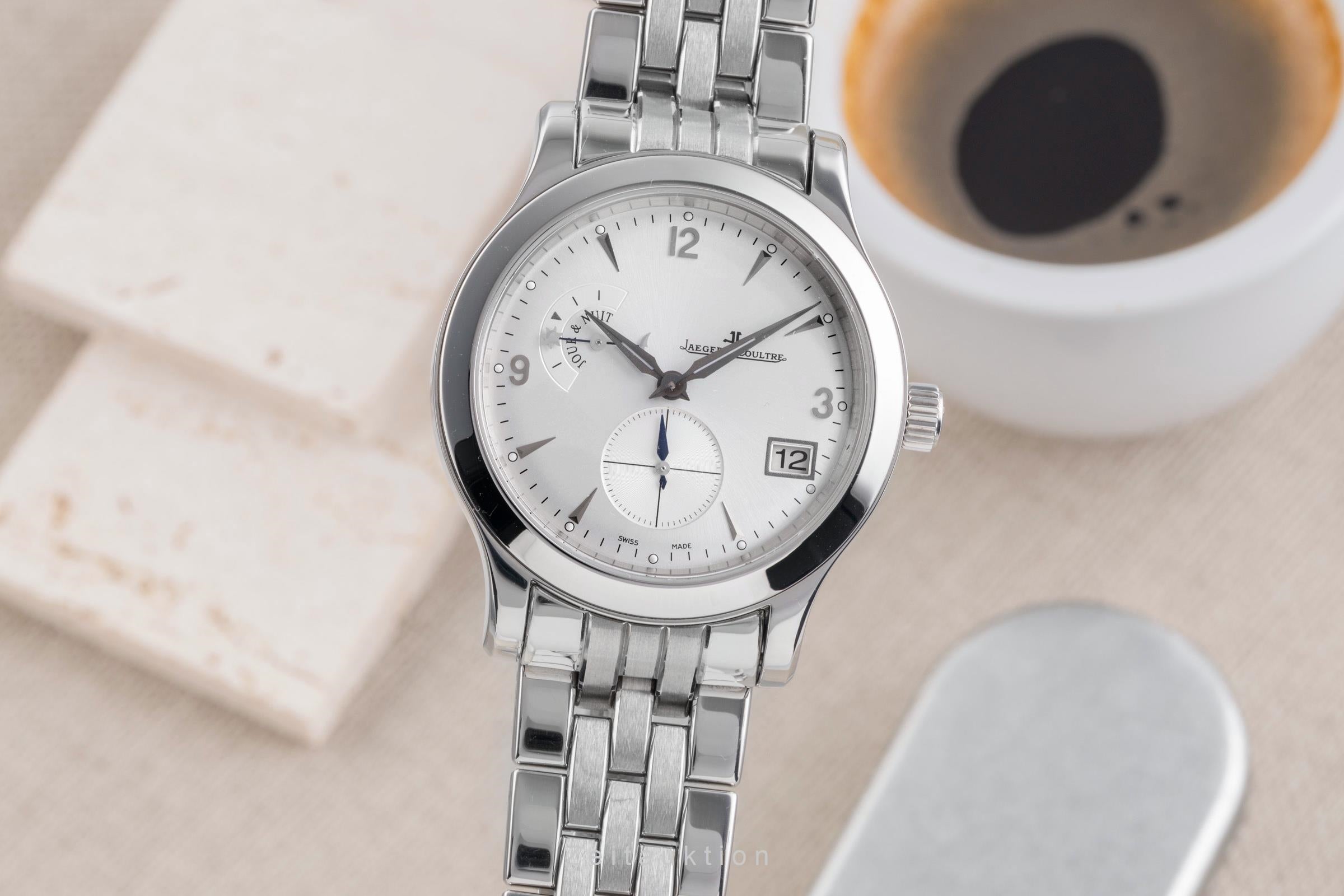 Jaeger LeCoultre Master Hometime acier automatique montre pour hommes 147.8.05.S  [2504816]