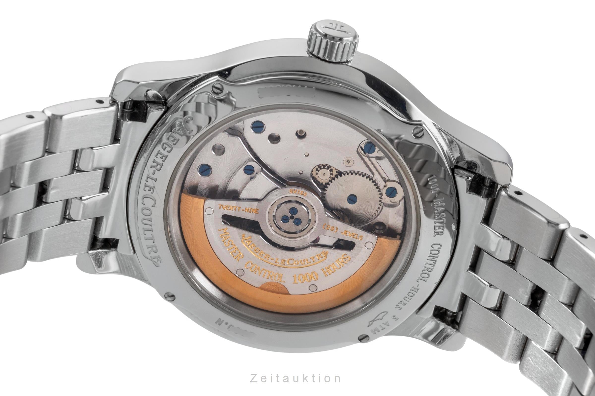 Jaeger LeCoultre Master Hometime steel automatic men's watch 147.8.05.S  [2504816]